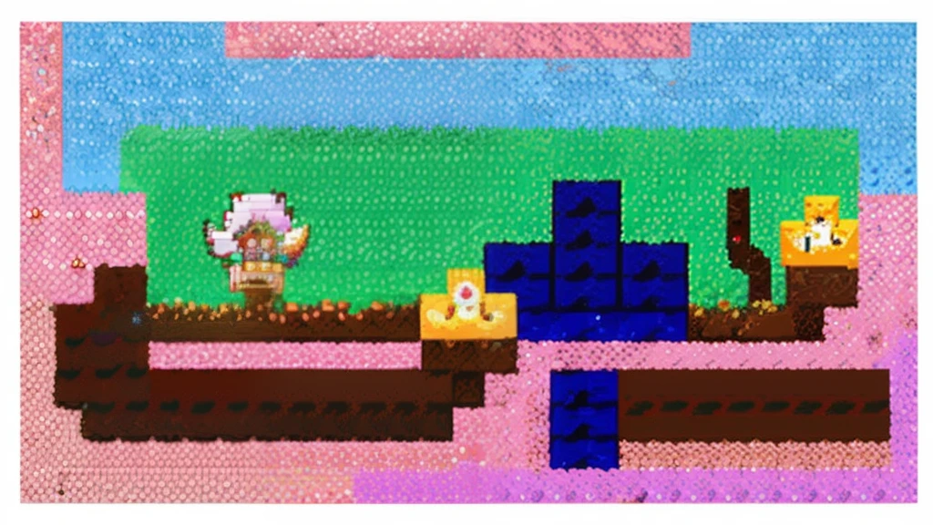 鸟山明风格,Flat pixel games《dragon quest》,Game monster design,(devils:1.4),Full body like,16-bit pixels