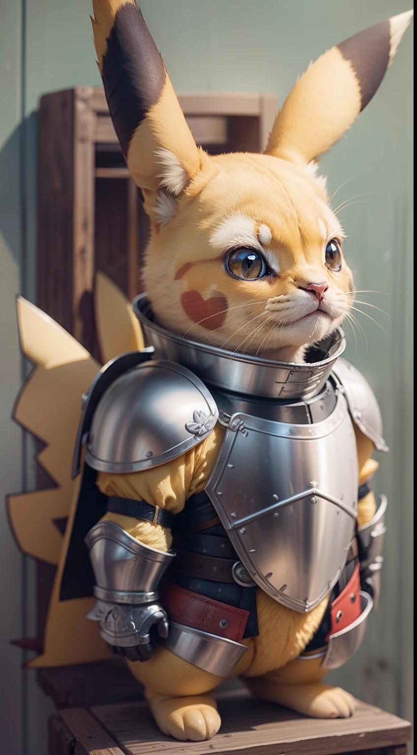Pikachu in armor