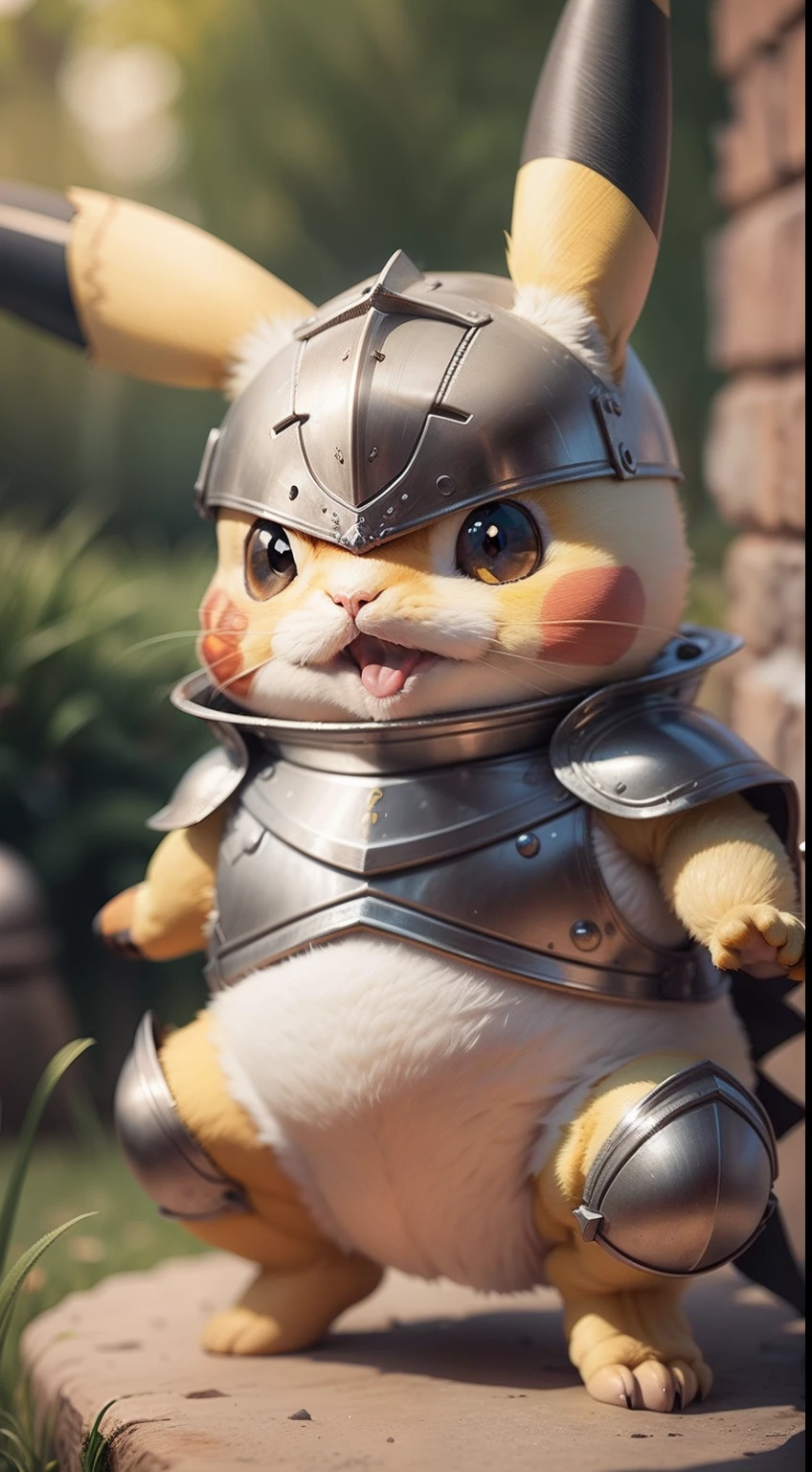 Pikachu in armor