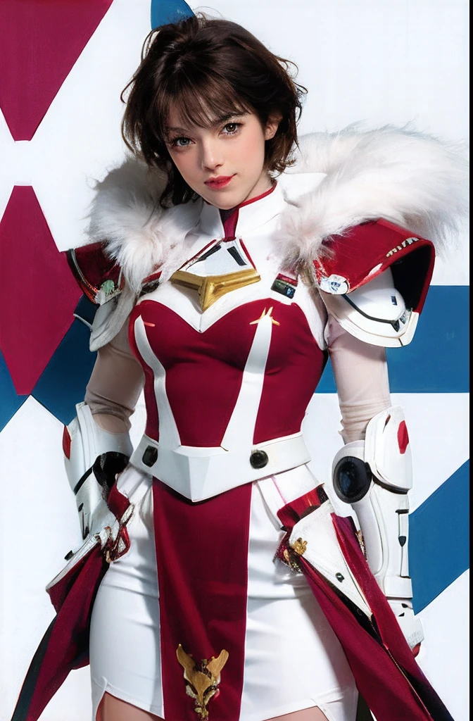 1 supercute kitty wear a origami gundam armor,fur