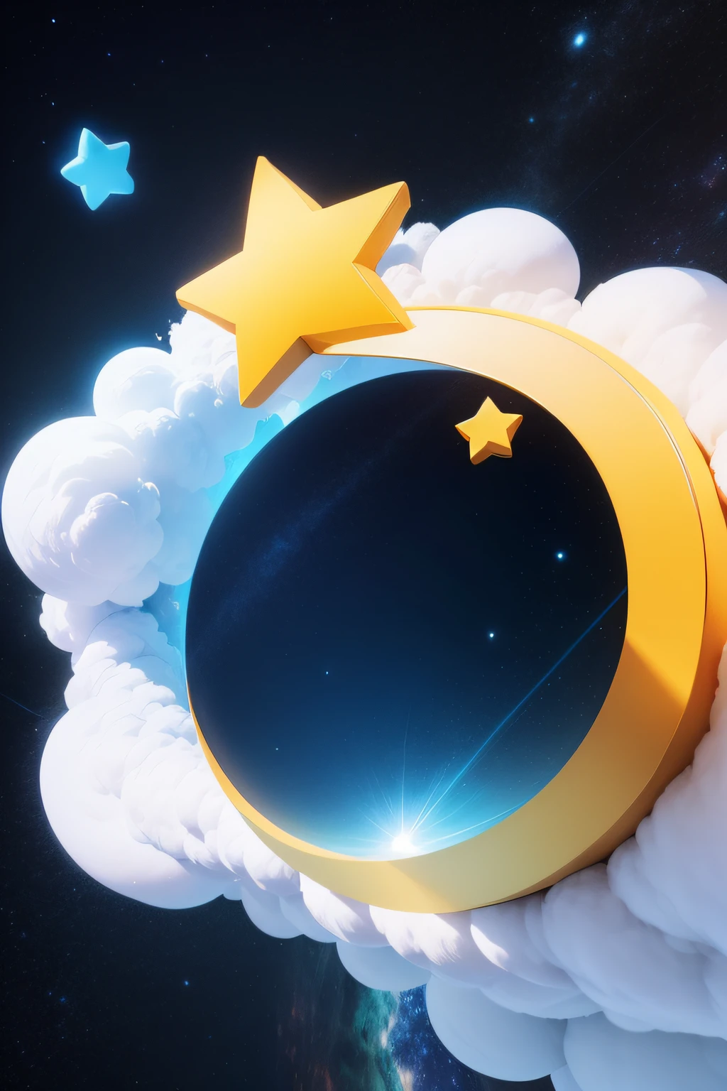 Children's cartoons,Flat logo,Huge stars,white backgrounid