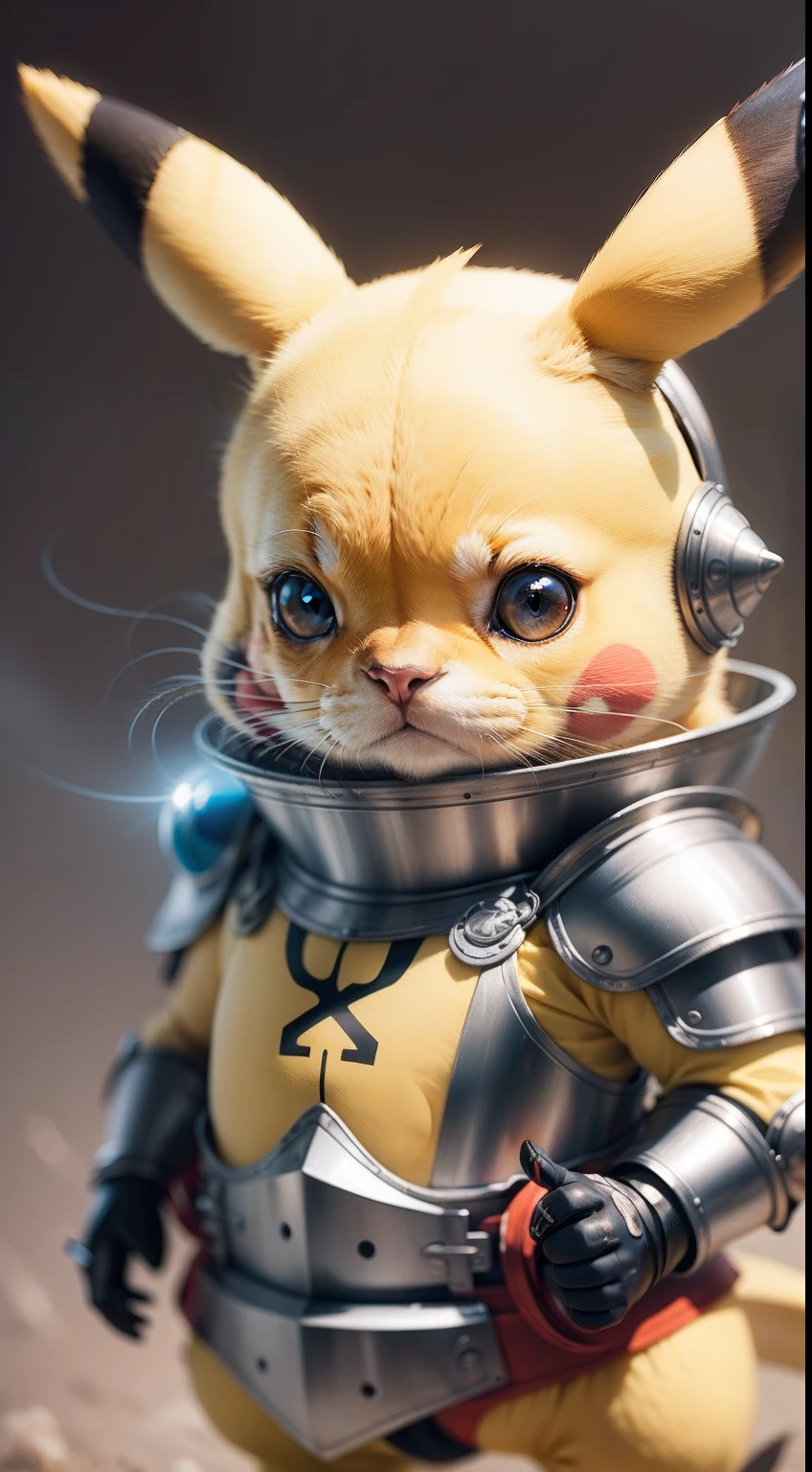 Pikachu in armor