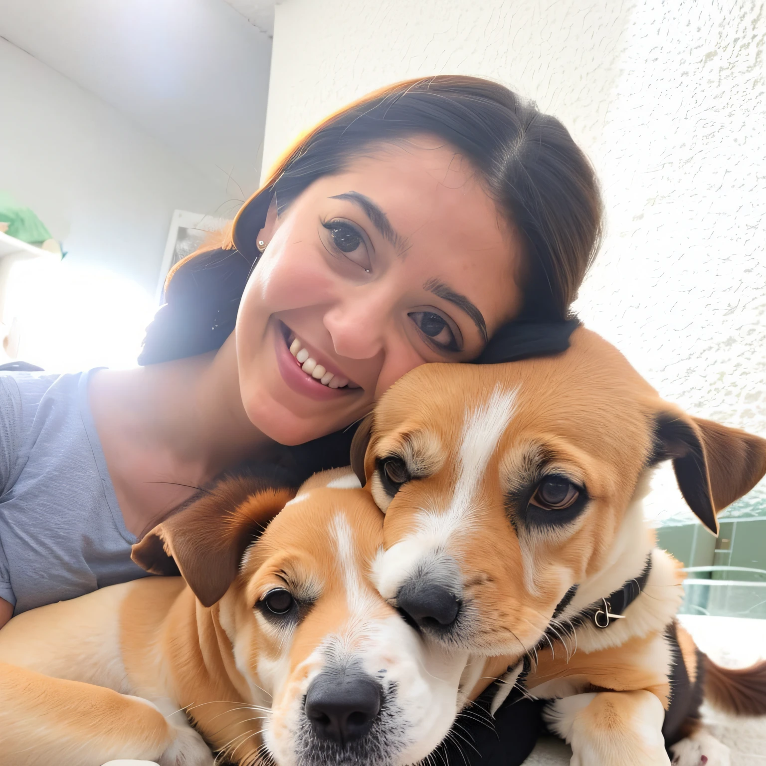 menina sendo perseguida por um cachorro
