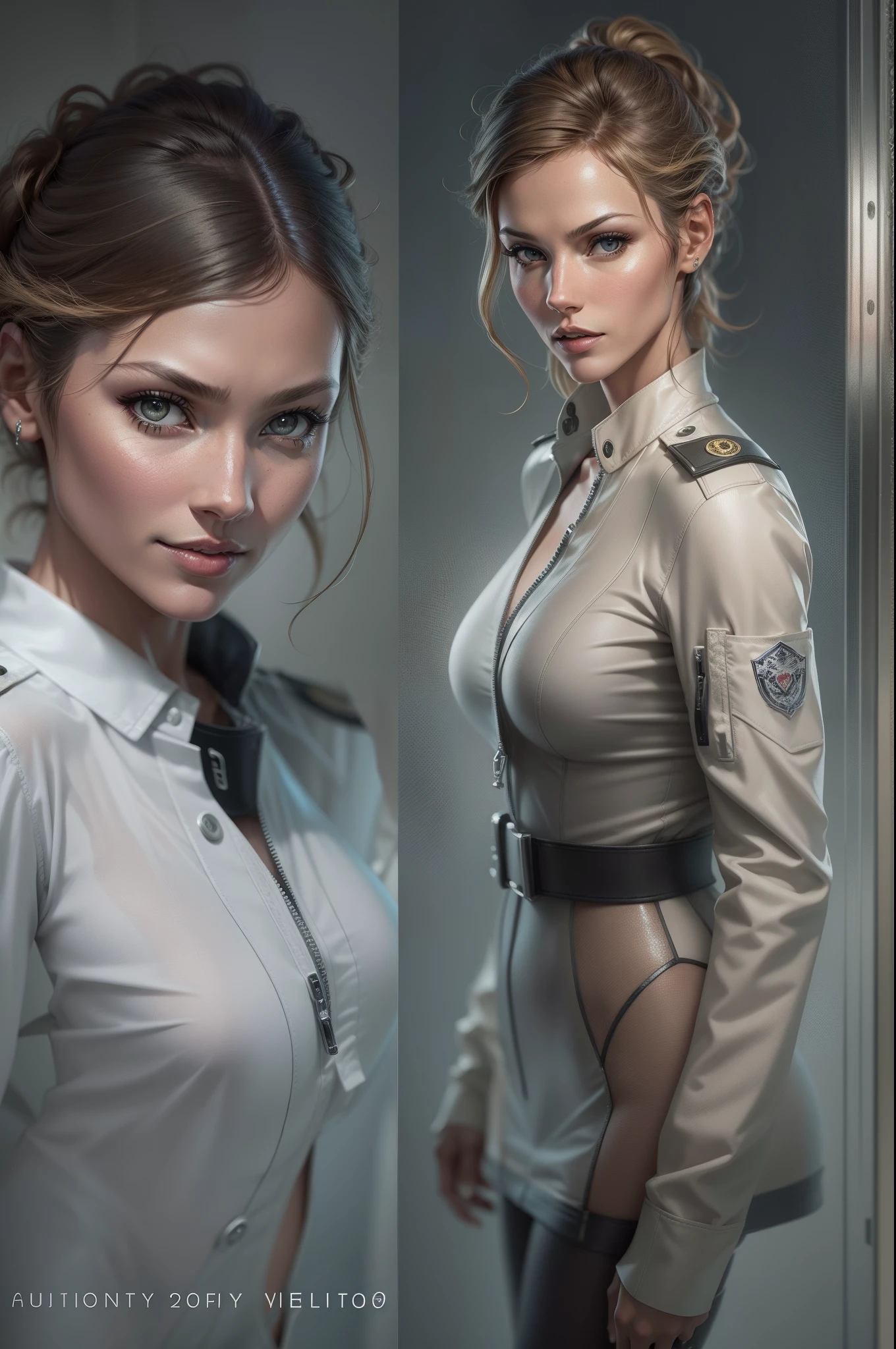 Tabletop,highest quality,Ultra-detailed,High resolution,High resolution,4K,4K Portrait,8k,8k Portrait,Unity 8k wallpaper,Highly detailed CG,Realistic,RAW Photos,Real person,Portrait of,Realistic,Shiny skin,Detailed skin,{{{Dynamic Angle,whole body}}},{{{{Supermodel Tricia Helfer}}}},(((Dynamic Angle,whole body))),{{{{flight attendant,Pilot Suit}}}},masterpiece,best quality,ultra detailed,highres,high-resolution,4k,4kportrait,8k,8kportrait,unity8kwallpaper,extremely detailed CG,realistic,RAW photo,real person,portrait photography,photorealistic,shiny skin,detailed skin,(((dynamic angle full body 
 and dynamic angle wide shot
 and dynamic angle close-up
 and dynamic angle upper body
 and dynamic angle from above
 and dynamic angle from behind
 and dynamic angle from below
 ))),{{{{supermodel }}}},{{{{Photorealistic:1.4}}}}, beautiful detailed, highly detailed eyes and face, beautiful detailed eyes, ridiculous, incredibly ridiculous, super detailed, high resolution, highly detailed, top quality, masterpiece, illustration, highly detailed, CG, unified, 8k wallpaper, amazing, fine detail, masterpiece, top quality, highly detailed CG unified 8k wallpaper, face light, movie lighting
,Bronze Bikini,dynamic pose (paw pose:0.5),surrealistic female portrait, magic lights, 32K resolution, action poses, realistic photography, dynamic lighting, art station, volume lighting, highly detailed face, awarded, shadows
