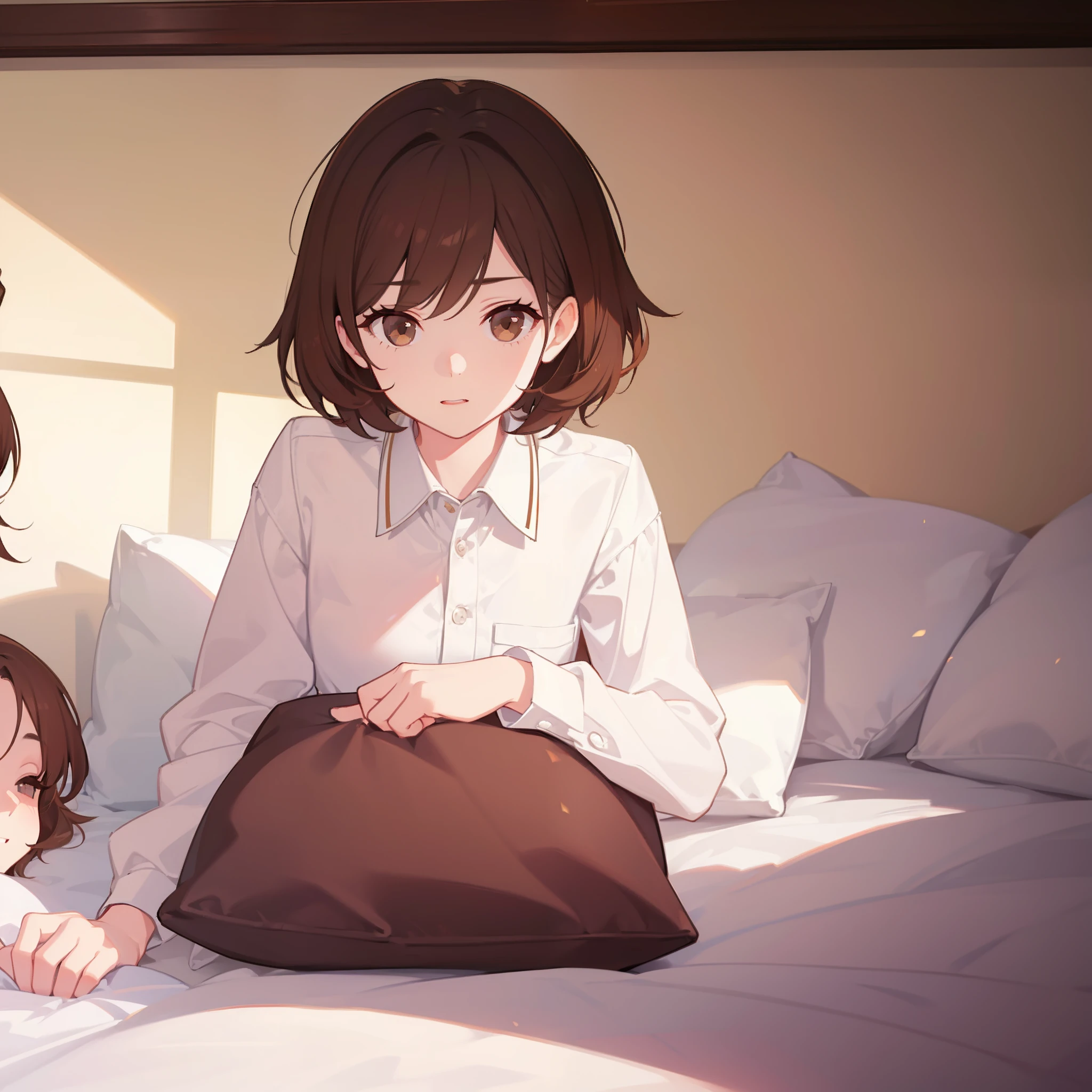 <lora:caught_cheating_v0.3d:1.0> 
1girl, pov, under covers, bedroom, door, 2girls, surprised, caught, masterpiece, best quality, highly detailed