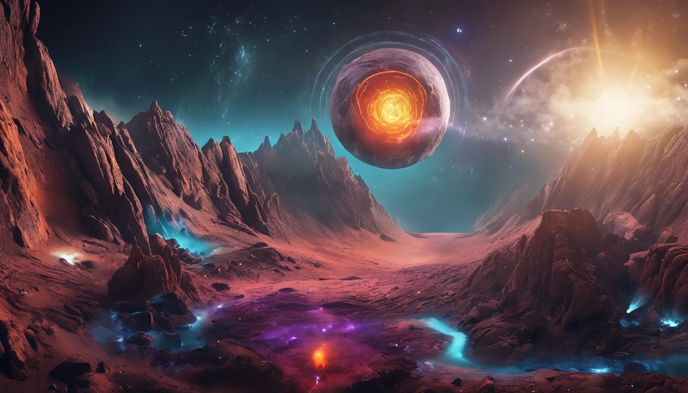 Portal Celestial, melhor qualidade, master part, ultra-highresolution, (fotografia realista:1.4), surrealismo, Semelhante a um sonho,FusionArt, rainbowart