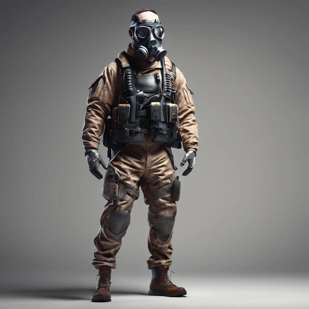 (4k ,ultra detailed:1.2),(realistic:1),illustration,(photorealistic:1),(volumetric lighting,bright:1.2), (solo:1.4),(standing),(full_body:1.2), (vignetting,film grain:1.3), (simple background,white background:1.6), (science_fiction,cyberpunk:1.4),(gasmask,holster,utility vest,distressed trench coat,cargo pants,glove:1.2), (glowing eyes:1), (supermodel:1.4),(muscular:1.3), ww1ger,