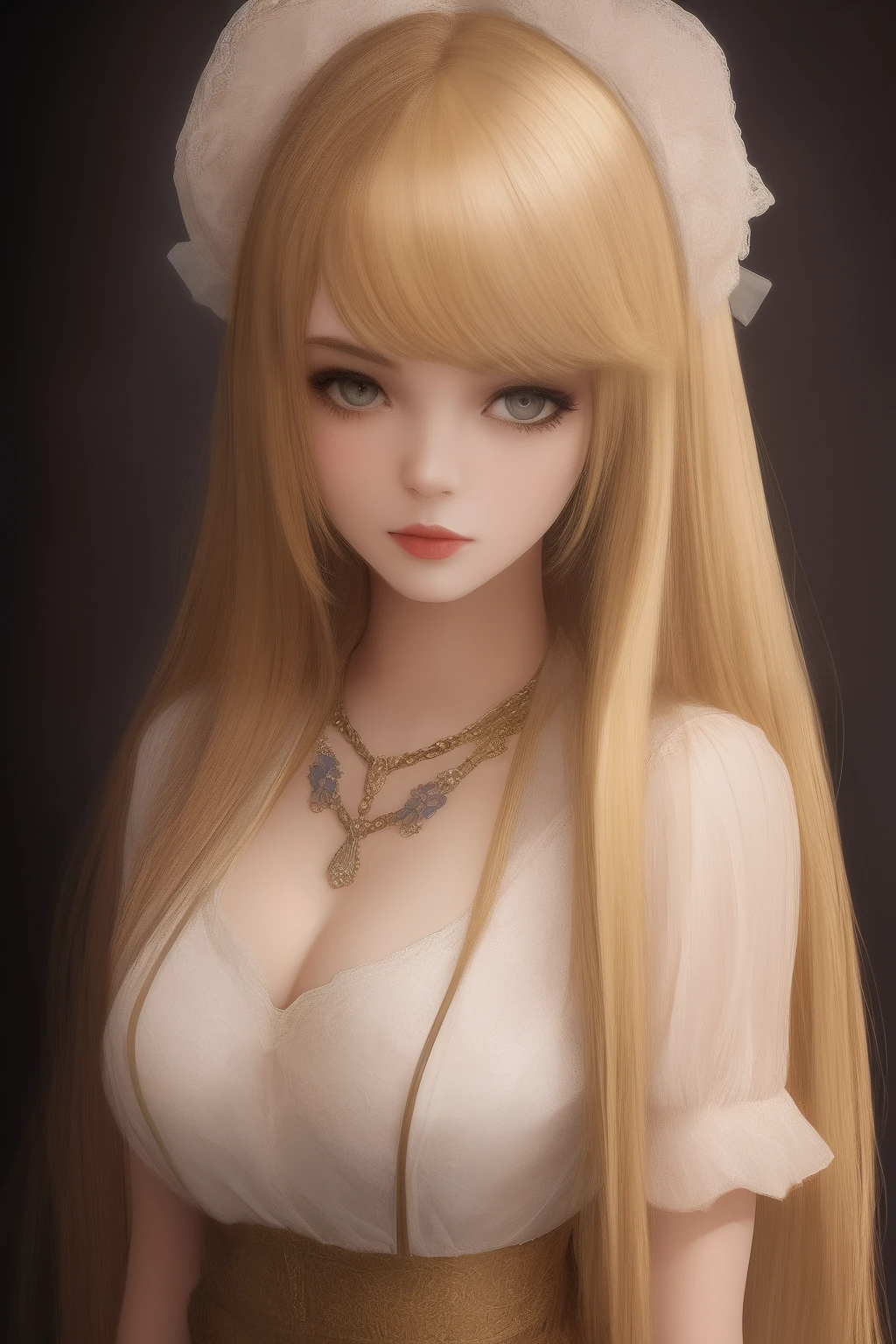 Big Tat Blonde Hair Beautiful Girl ta