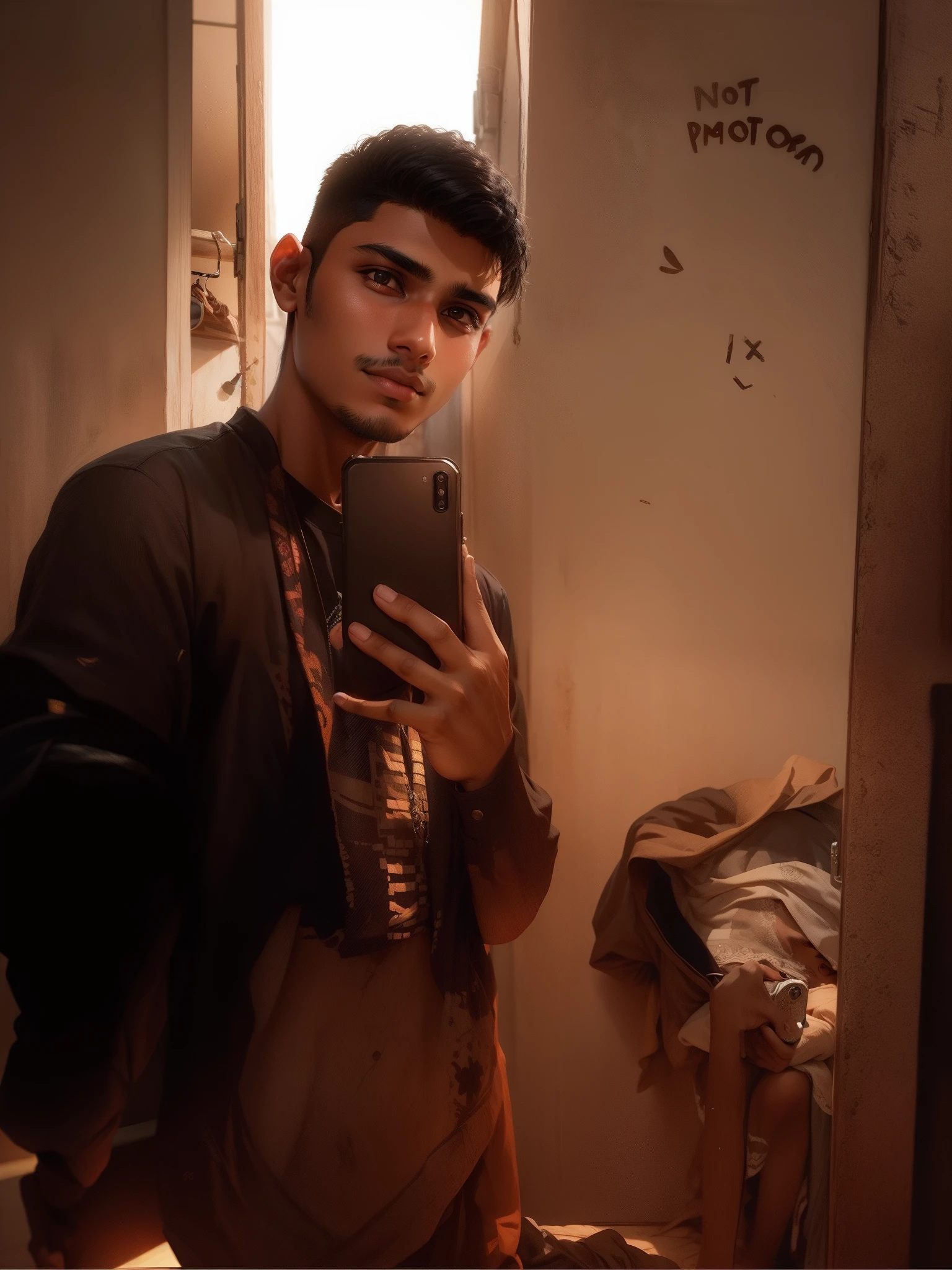 19 year old indian boy taking a selfie