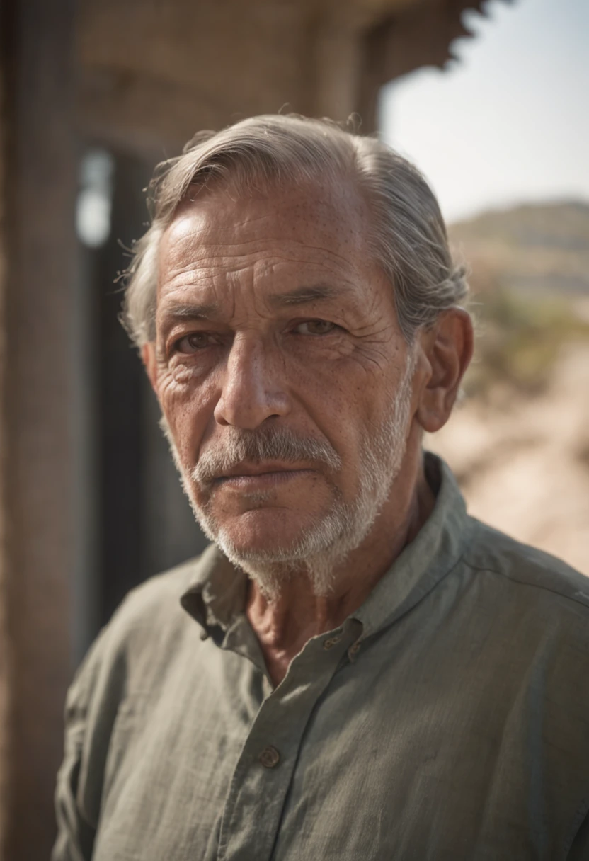"Viejo pescador, professional colour grading, Sombras suaves, Clean sharp focus, cinematographic photography"