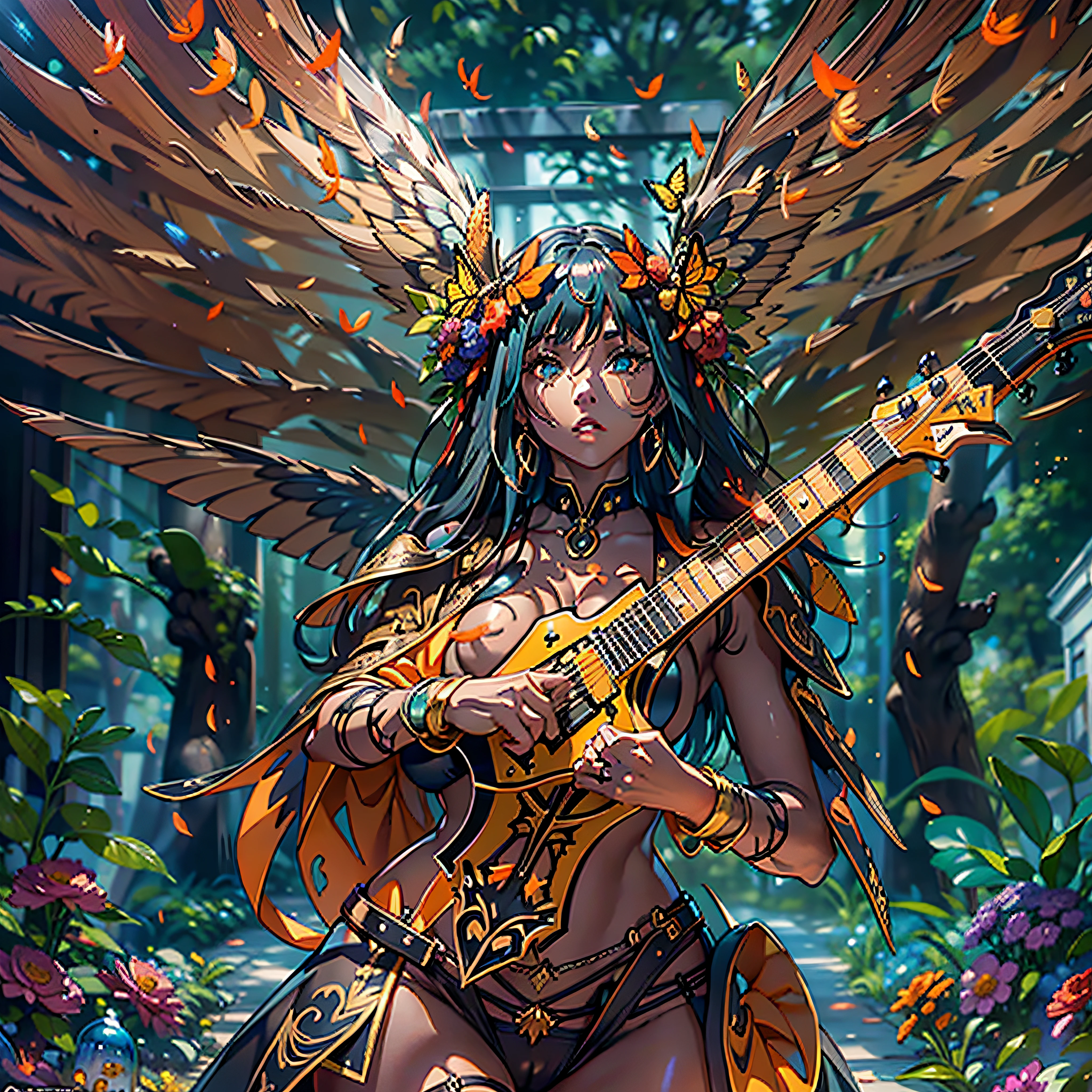 Masterpiece ultra deep path Goddess play guitar case Sun forest graduate equirectangular_360 garden Beholder urban "medieval" priestess Caduceus crux backlight global luminescence saturate Sunlight ecstatic volumetric lightning contrast meticulously intricate ultra pro-photo-realistic optimal reflection cgi vfx sfx ultra high_detail ultra high_quality max accurate reflex ultra highres vivid color-coded improved Octane-rendered UHD XT3 64K 32k 16K 8K DSLR HDR UnrealEngine5 romm rgb pbr 3dcg fxaa blu-ray enhanced fkaa txaa rtx ssao opengl-shader glsl-shader post-processing post-ptoduction cell-shading tone-mapping ombre analogique ultra_sharpness symmetrical angel surmounted wings surrounded intertwined feather éblouissantes Valkyrie-wings "Heavy Metal" Will-o'-the-wisp iota pixie sprite kindergarden female glamour handled guitar Chevaleresque "Nicki Minaj" Cosplay aristocratic athletic tanmed skin perfect hairstyle obvious agate divine cheekbones effects reddened embarrassed ultra gorgeous beautiful_eyes Brown Pupils Black Iris Turquoise Sapphires Open Mouth water drop of water tongue droplet Teeth Smiles pilot Jacket Floating fringe lazuli Pearl Eccentric Cape Levitating Shoulders-Off chemise blanche dentelle clavicules papillotes satin orange reveal big breasts large sideboob felt corsait yellow spinel thick leather skirt amples nombril size revealing heart belt_chastity cadena pubic scarlet pubis-hairy obvious silk indigo silver adorned gold padlock thighs legs garters gothic inox boots decorated onyx monastery opal marble ruby background Sundrop mannequins armor richly chain chrome flat bands fathoms tin lys rune ornate emerald plasma glyphs Tourmaline lava magic fire summon milkweed incandescent Crystalline creature viceroy (EOS R6 135mm 1/1250s f/2.8 ISO400) monarch conjuration flowering butterfly Hearth lantern CGSCOSITY invocation monster floraison population Ark Church Earth chef-d' tattoo Bruce_Weber sex girls naked nsfw varied multi etc.