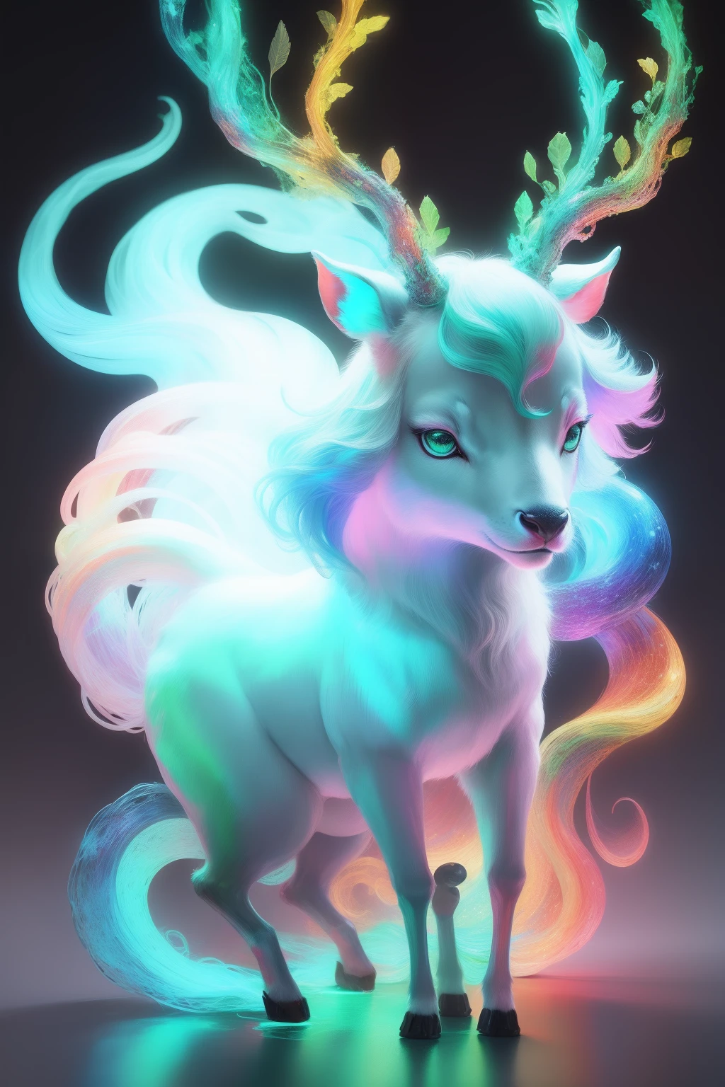 coils,Colorful colors,Divine deer,green color,Light shades,cyan colors,white colors