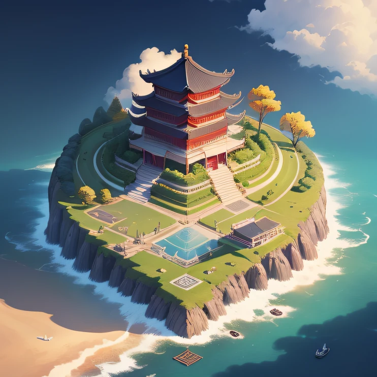 "Inspired by the office of a microcompany. Isometric paper art, Vibrant colors, Chic images, There is no background image."Symbolizes heaven and masculinity。The trigram of dry trigrams is like dry for the sky,It represents the operation and change of the Heavenly Dao,It is the root and foundation of all things。The trigram for dry trigram is "yuan."、prosperous、gains、Zhen",Meaning beginning、Prosperous、smoothly、Chastity。
The six masters of the trigram represent different stages and states,The first nine represent the first yang,Ninety-two represents the growing Yang Qi,Ninety-three represents the Yang Qi,Nineteen Fourth represents the decline of Yang Qi,The Ninth Five-Year Plan represents the rebirth of yang,The upper nine represents the dissipation of the yang。
In the rhetoric and iconologies,It contains rich philosophical ideas and life wisdom,Such as "Tianxingjian,A gentleman with self-improvement",It means that the way of heaven runs endlessly,A gentleman should imitate the way of heaven,Continuous self-improvement。
in short,Qiangua represents heaven and masculinity,It is the root and foundation of all things,It contains rich philosophical ideas and life wisdom,It is a very important trigram in the 64 trigrams of Zhou Yi。