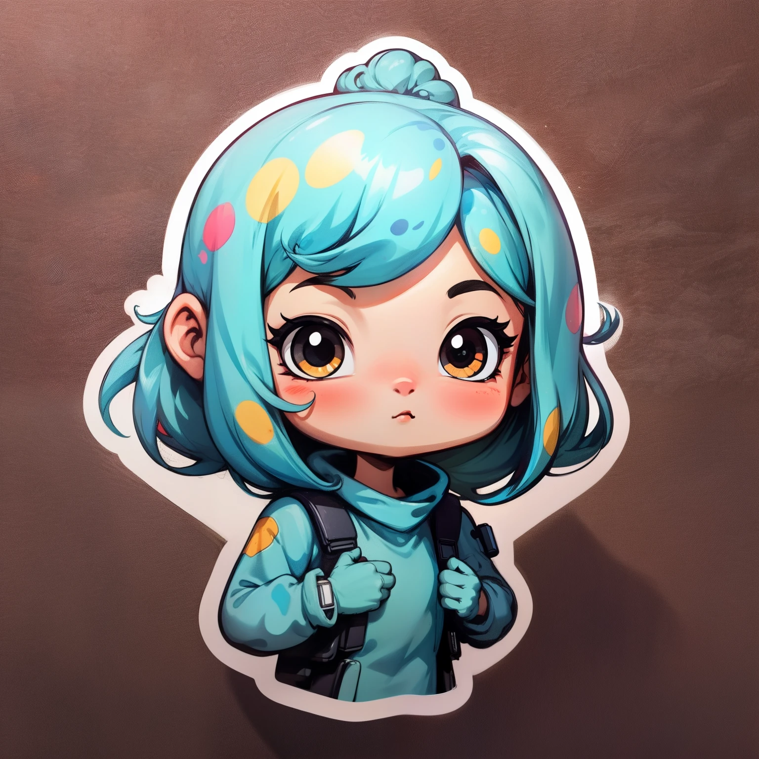 sticker,1girl,simple background,