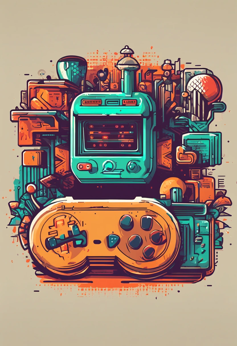 Retro style logo: A logo with retro elements, como uma fonte de arcade ou pixel art, combinado com um joystick ou controle de videogame. This would convey a nostalgic feel to classic games.