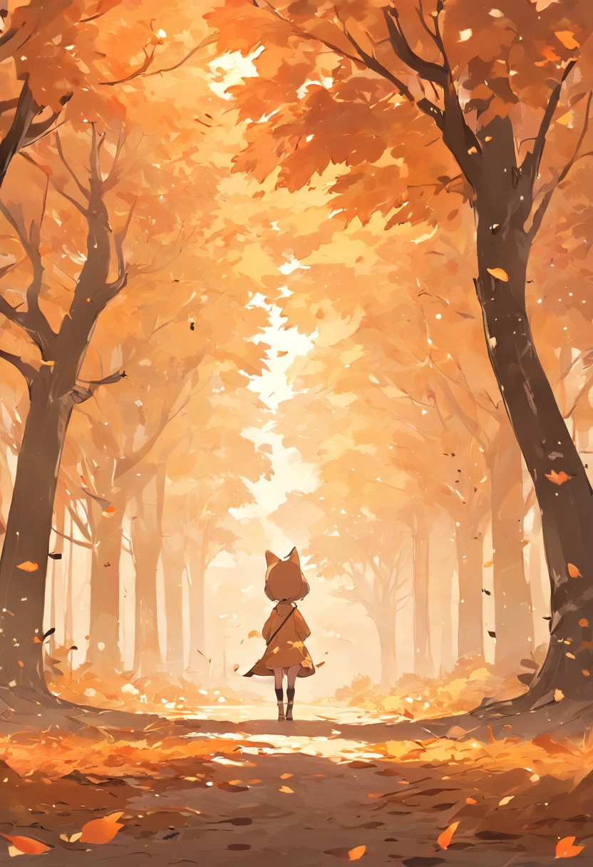 Hello! Gostaria de solicitar um desenho de capa com uma raposa em tons de outono. The scene should convey the cozy and serene atmosphere that characterizes this season. Here are some specific details I'd like to include: Raposa: A raposa deve ser o foco central do desenho. She can be in a quiet position, talvez sentada ou deitada folhas secas. Certifique-se de que os detalhes da raposa, como sua pelagem, Eyes and Expression, sejam realistas e cativantes. scenecy: The scenery around the fox should reflect autumn. Use cores quentes e terrosas, como tons de laranja, marrom e dourado. Add fallen leaves to the ground and on some trees. You can represent some trees in the background, com folhas caindo suavemente. Atmosfera: I want the design to convey a sense of tranquility and harmony with nature. Pense em como a luz do sol de outono pode criar sombras suaves e realces dourados nas folhas e na pelagem da raposa. Detalhes Extras: If possible, adicione pequenos detalhes que evocam o outono, like pumpkins around, branches with nuts or other elements that you find appropriate. Por favor, Consider these instructions when you create your drawing:. Feel free to use your creativity and artistic style, mas tente incorporar esses elementos para capturar a beleza do outono. Thank you in advance for your work!