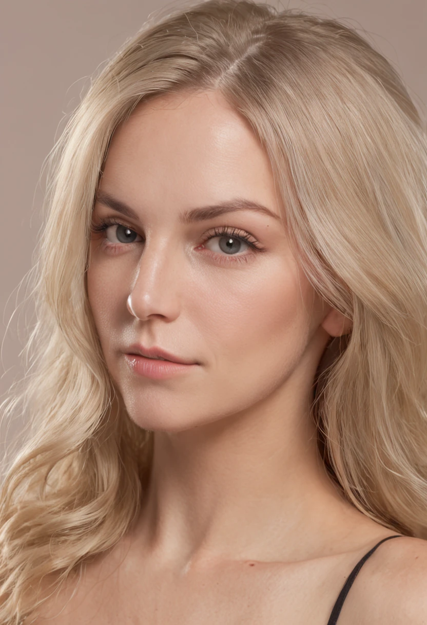 frau, 35 jahre alt, amerikanisches gesicht,  sichtbar, zwei finger an  aufspreitzen, blonde haare, freundlicher sexy blick, sehr detailliert, high quality, fullnude, realistisch, feucht, vagina, full body, realistic hair, photorealistic skin, small tits