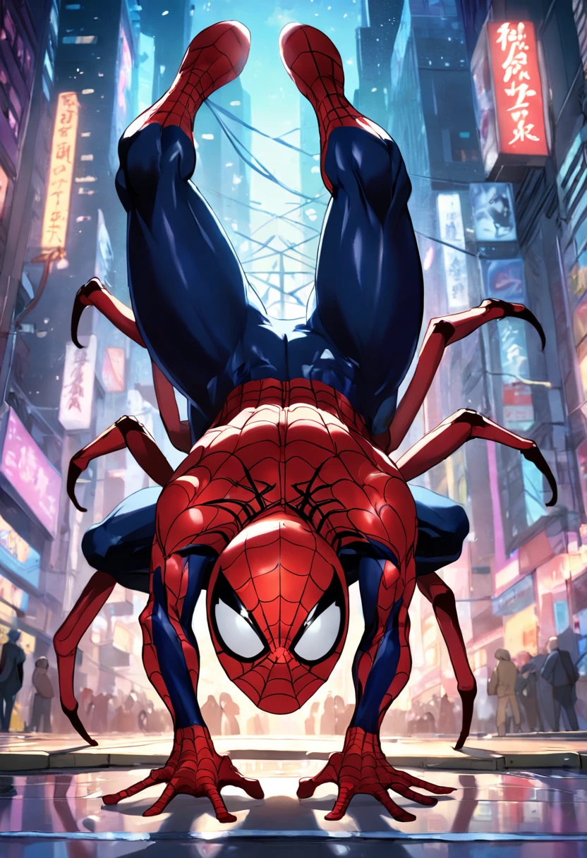 homem aranha excitado