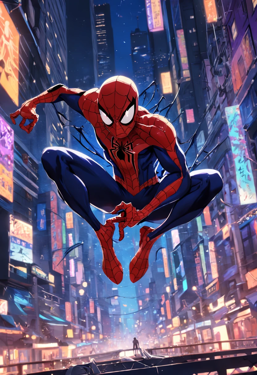 homem aranha excitado