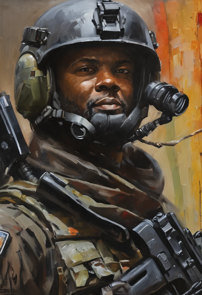 anthro cat, black SWAT outfit, detailed dark mascara, perfect skin, smiling, he is on the side of an Armored SWAT car, in a city, he is heavily armed with a rifle, rule of thirds, high quality background, ultra detailed scenery, ultra sharp focus, detailed dark mascara, perfect professional photo