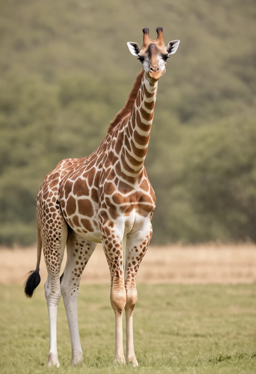 giraffe, whole body, photograph, high quality