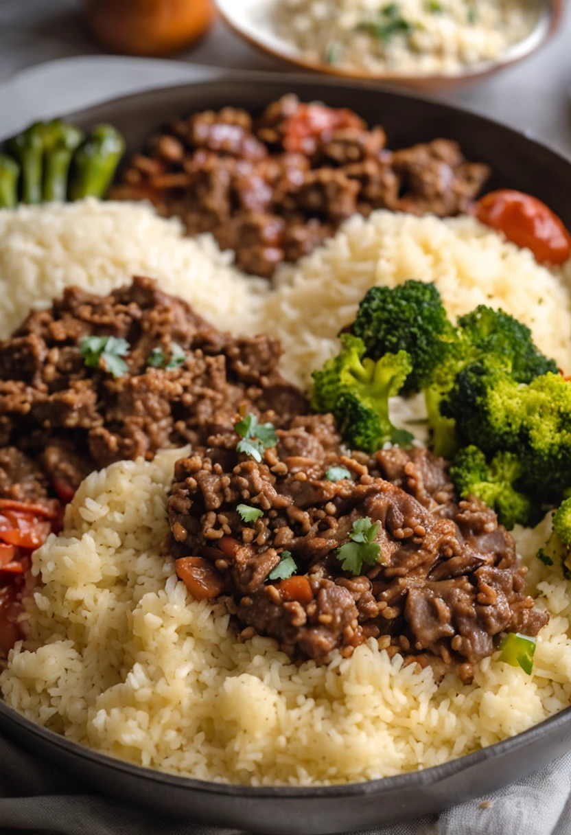 There are two food trays with meat and vegetables in them, Arroz, Cenoura cortada em rodelas e fatias, Vagen vegetal, ground beef, arroz branco, Angu cornmeal, inspirado em comida brasileira, broccoli, ground beef, Marmita Fitness, Rice with Ground Beef, Carne vermelha moida e frita, foto realista