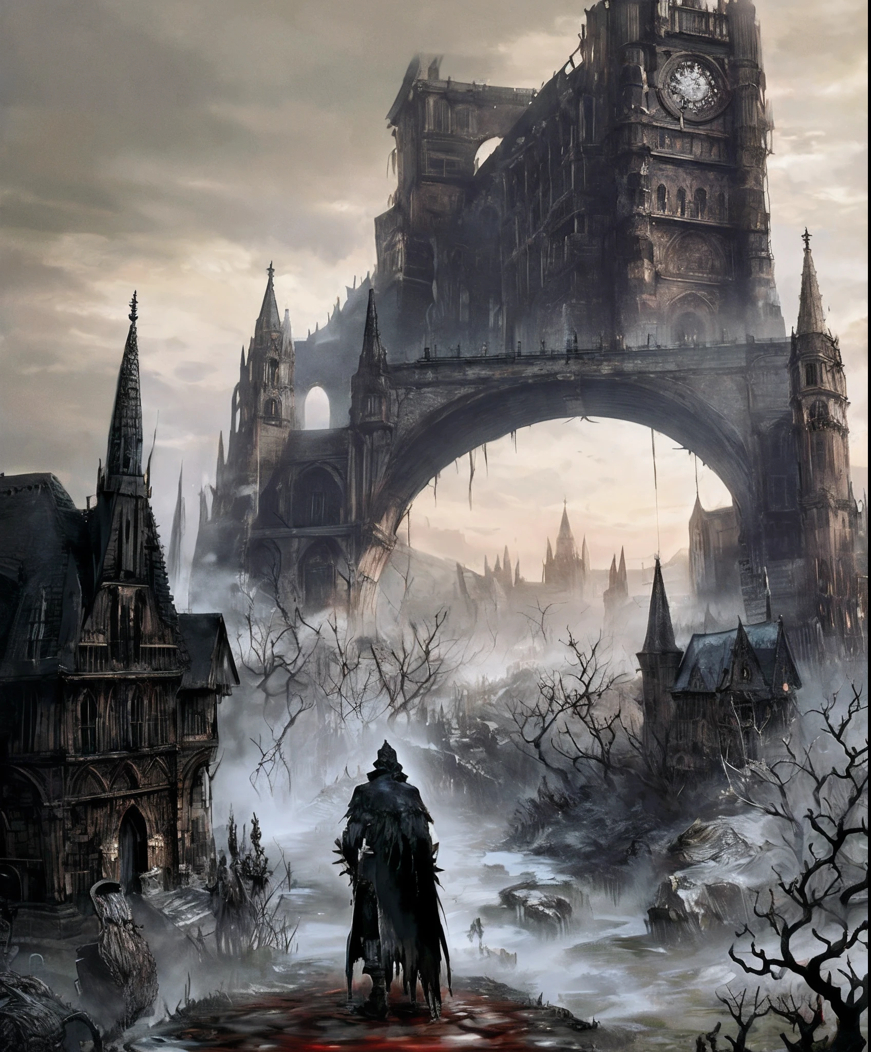 Bloodborne, docter:1.5,monster,city:1.1, 1men:1.2