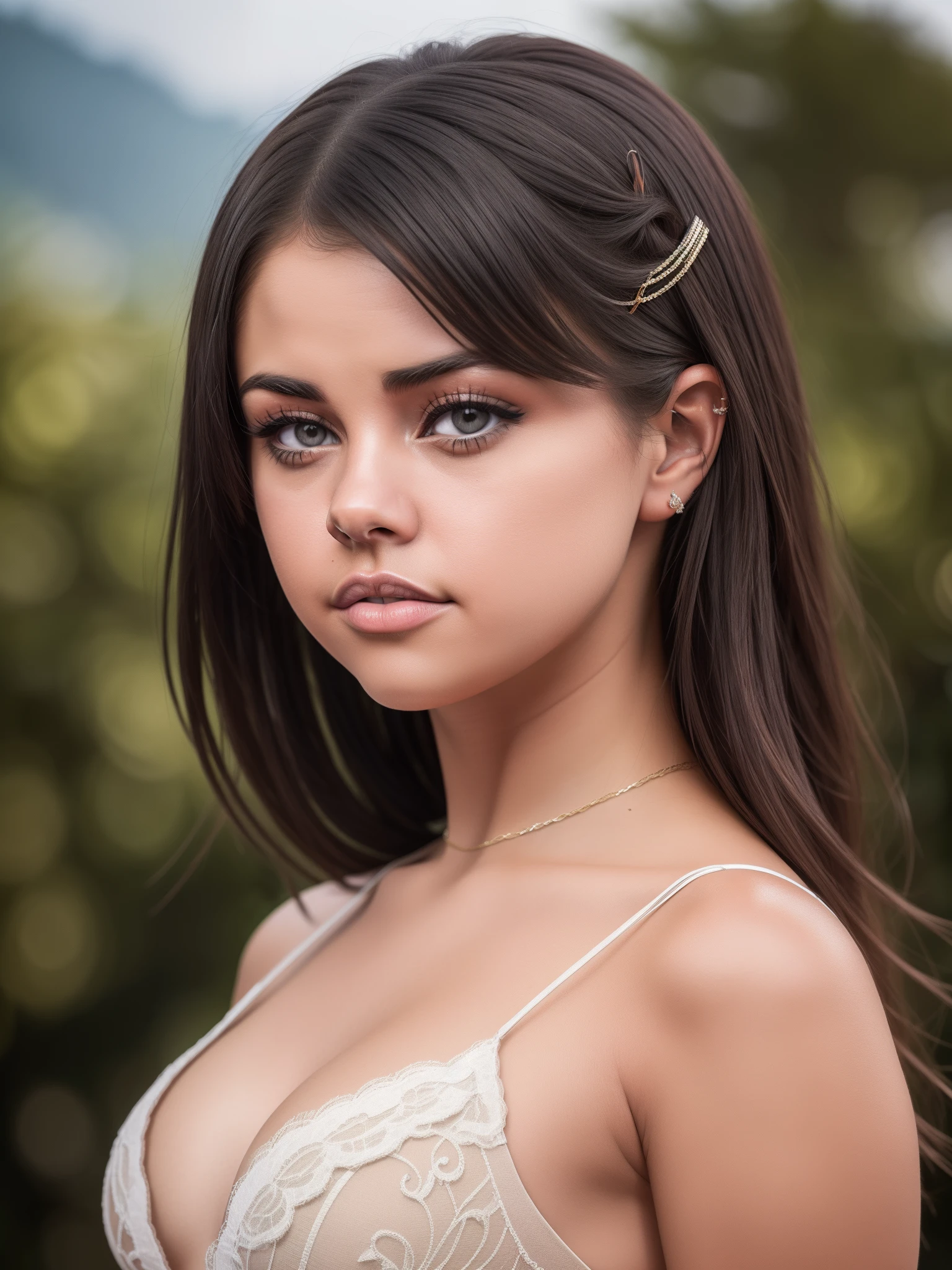 Selena Gomez, oben ohne, Grillen, Sonnenbrille, (Meisterwerk:1.2) (((RAW-Foto))) (bokeh) (best qulaity) (komplizierte Details) (8K) (HDR) (analoger film) (Canon D5) (scharfer Fokus)