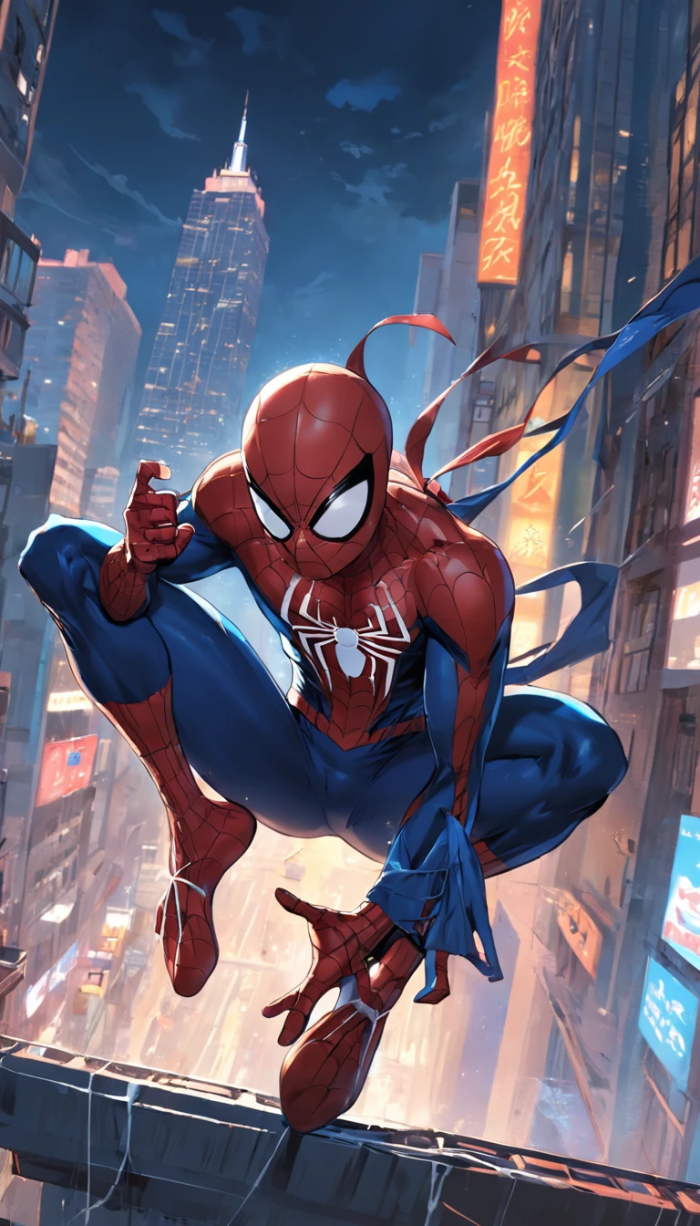 Follow up on the images from the previous prompt In a vibrant Spider-Man comic, We can visualize an exciting scene of the hero in action. He's hanging by his webs among the skyscrapers of a bustling city. His red and blue suit stands out against the night sky, while his athletic and determined posture demonstrates his confidence and abilities. Spider-Man is in the middle of stopping a group of thugs trying to escape in a speeding car. Com sua agilidade sobre-humana, he swings from one building to the next, casting webs to dodge shots and achieve incredible speed. Seus sentidos aranha afiados ajudam a antecipar os movimentos dos criminosos. Spider-Man displays a perfect balance of strength, Agility and strategic intelligence, while deftly launching himself to intercept the vehicle. The scene overflows with action, Tension and emotion, captivating readers and leaving them eager to find out how the hero will solve this challenging situation. Make the scene in comics style 60s.