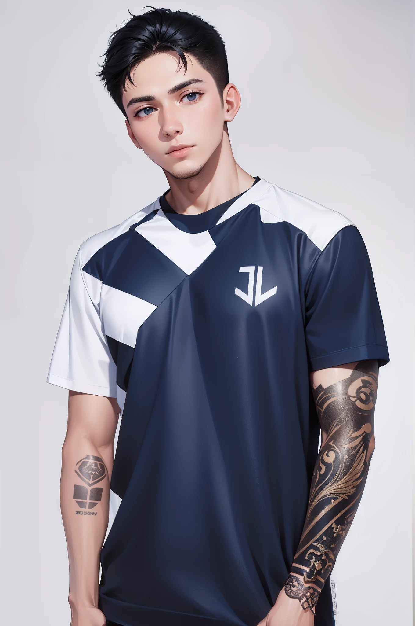 Attractive profile picture, 2 guys, masterpiece, ultra-precise rendering, beautiful and cool young man, trustworthy, dependable young man, savior of the world, simple design, 4k