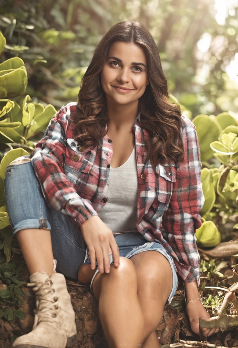 alta resolução, (obra-prima:1.4) mulher: Sarah, aproximadamente 25 anos de idade, Disney-style medium hair, olhos verdes e sorrisos. mulher: Lana, 23 anos, longos cabelos pretos e olhos castanhos. scenecy: Sarah and Lana are in a cozy little house in the valley, ao fundo um dia ensolarado, Destacando o Sol.