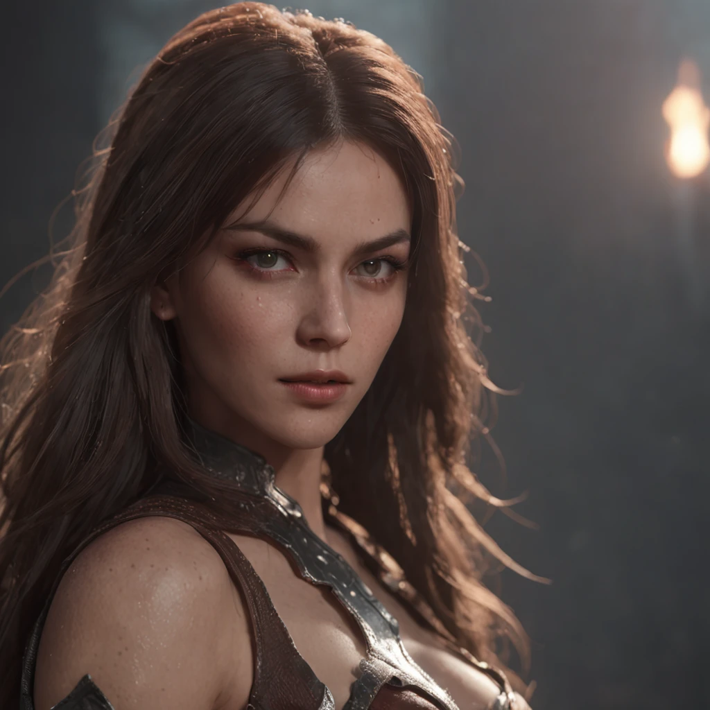 (professional 3d render:1.3) af (Realistic:1.3) most beautiful artwork photo in the world,Features soft and shiny female hero, ((Epic hero fantasy muscle woman rough wet hero angry look long hair and horny expression in sexy pose, Fantastic location, Majestic cluttered environment)), full body 8k unity render, action shot, skin pore, very dark lighting, heavyshading, Detailed, Detailed face, (vibrant, photograph realistic, Realistic, Dramatic, Dark, Sharp focus, 8K), damaged by weathering:1.4), ((((Wear fur)))), (Intricate:1.4), decadent, (Highly detailed:1.4), Digital painting, rendering by octane, art stations, concept-art, smooth, Sharp focus, illustration, Art germ, (loish:0.23), wlop ilya kuvshinov, and greg rutkowski and alphonse mucha gracias, (Global illumination, Studio light, volumettic light), heavy rain, particles floating, lotr, fantasy, elf, full bodyesbian, ((Dark and ancient city background:1.3)),CGSesociety,art stations