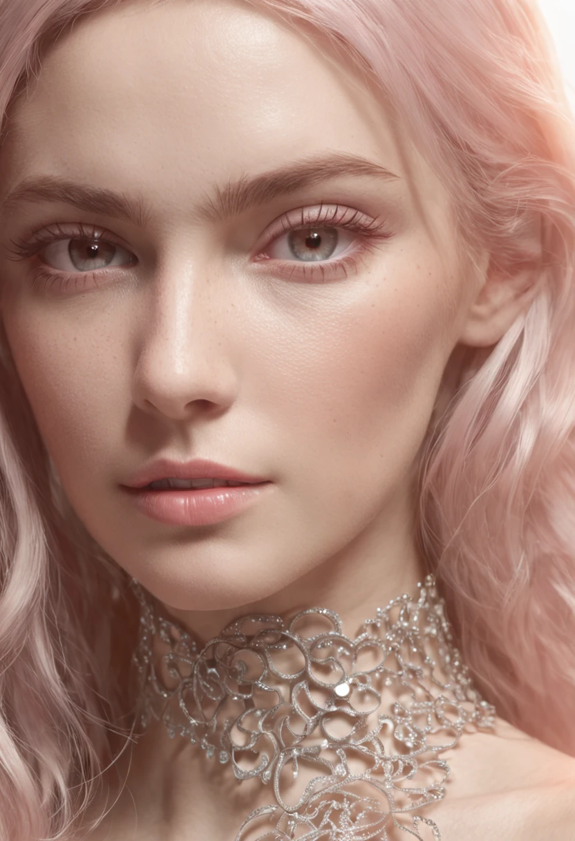 In these mesmerizing images generated by technology, the eye meets a new world, a girl born of code points and algorithm lights. It slides from the shadows of the past to the lights of the future, showing such harmony between the roses of nostalgia and the unprecedented flourishing of technology.

Her face is a skillfully crafted piece, with details carefully compiled by a computer that understands the depth of human forms. Her eyes are two windows of the mind, which see reality and code attached in a common light. She laughs with a light lip color, light as the lightness of a dream-making algorithm.

Her hair flows with a different, more modern skin, a pop of platinum color that shines in the monitor's lighting. It's like a stream of numbers and code that stirs her heart and mind. Her hair itself displays a stark combination of the eclipse of nature and the brilliant rays of technology.

Its end is an interweaving of the world, a connection between the past and the future. She stands in front of a digital landscape, where color gradients shine as hope and challenge. Within her, she harbors an unprecedented passion to crack the code, to create more, to enhance technology in unthinkable ways.

This is a girl of our time, caught in a special moment between reality and virtuality, a dual creature that stands in the power of creation and the desire to use the possibilities of technology to shape a better future.