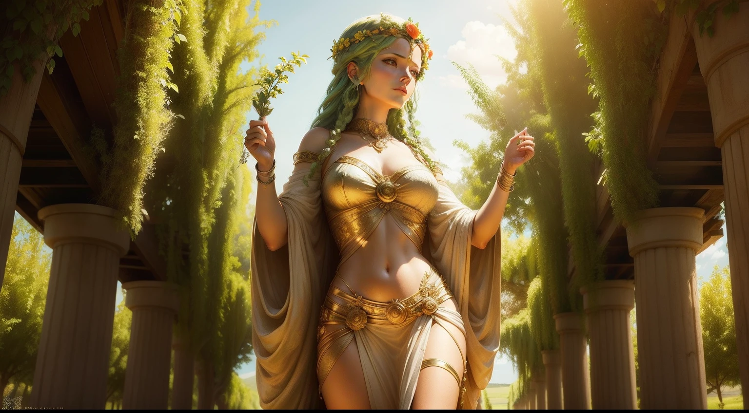 Demeter. Goddess of Agriculture and Harvest. Demeter, goddess of agriculture, is responsible for fertile crops.