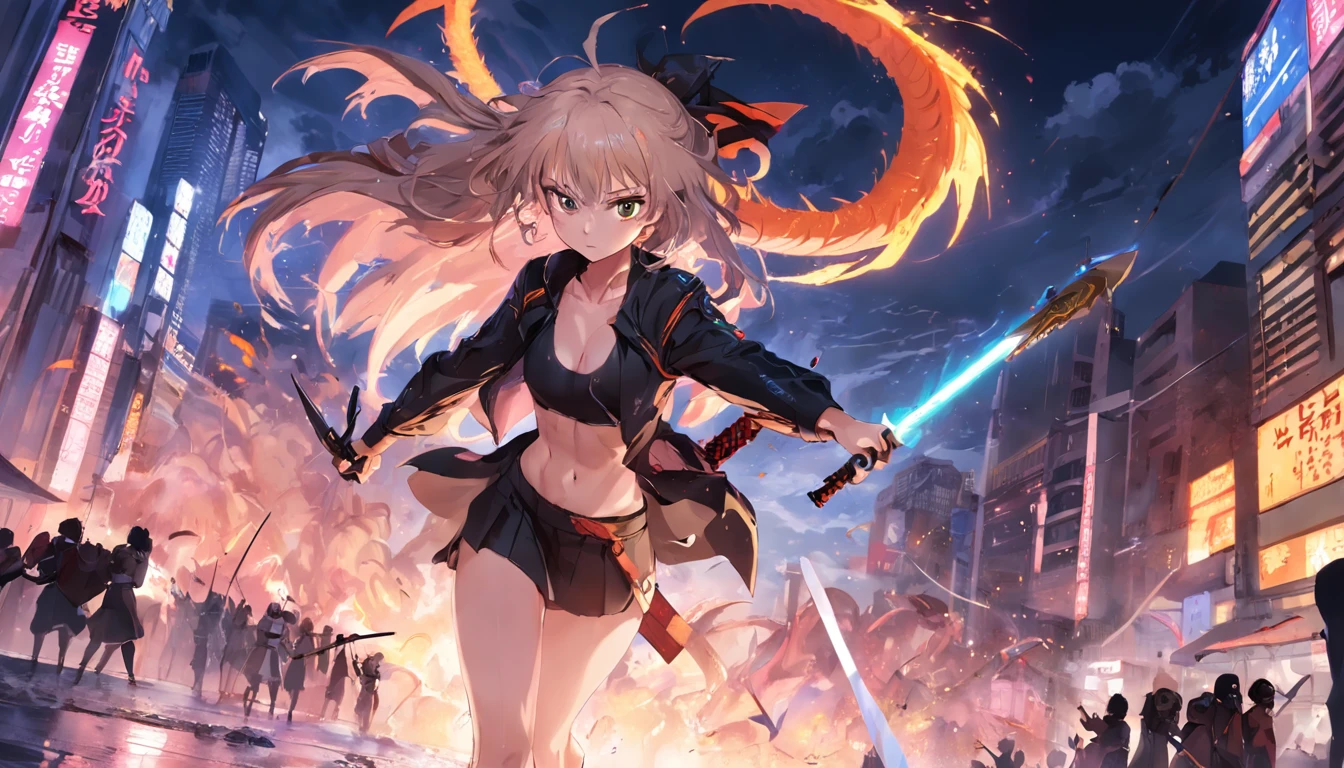 Need a sexy riding girl,With a spear in his hand, ready to attack,The gun came out like a dragon,And hurricanes