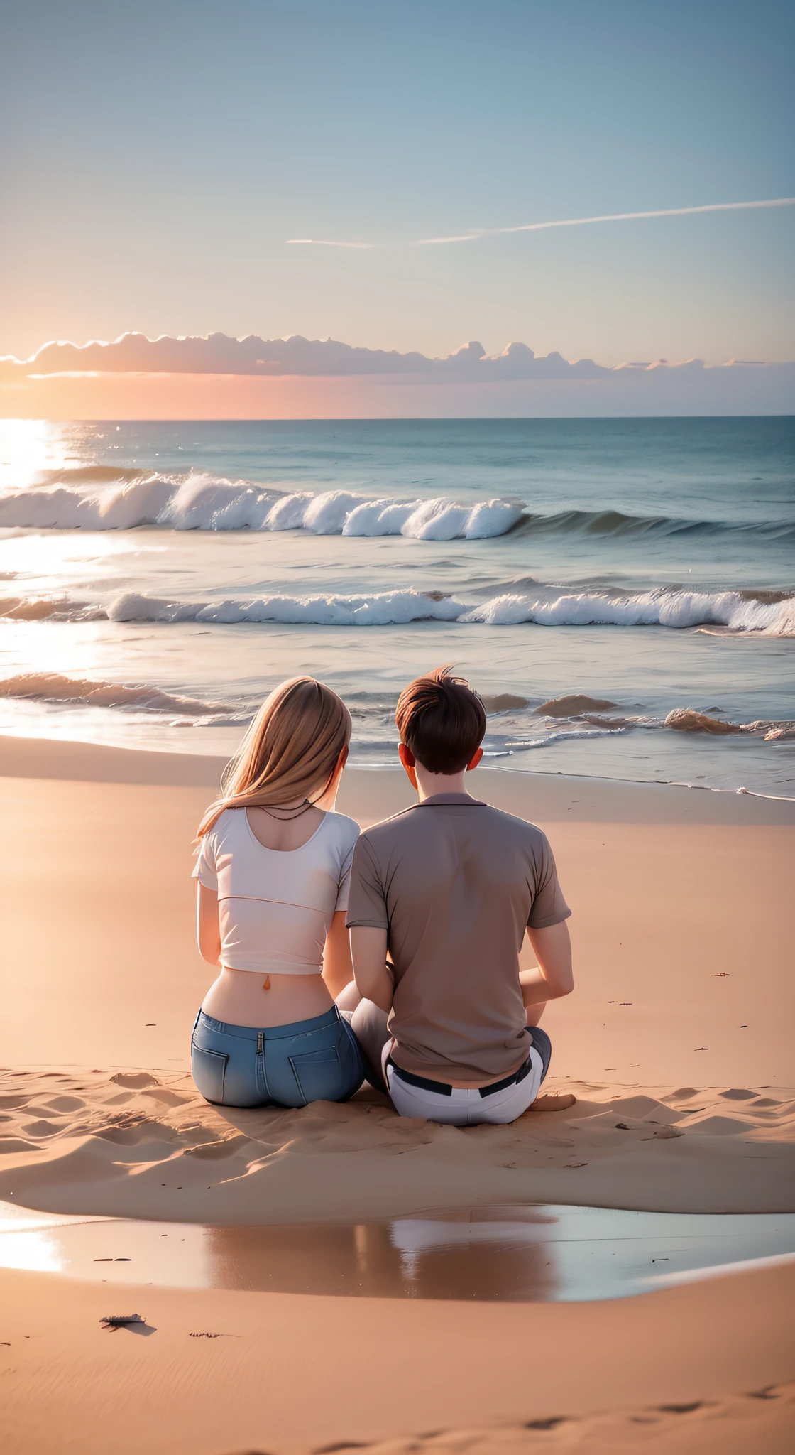 Meeting on the Beach: The meeting on the beach brings back memories of love and peace between the couple.