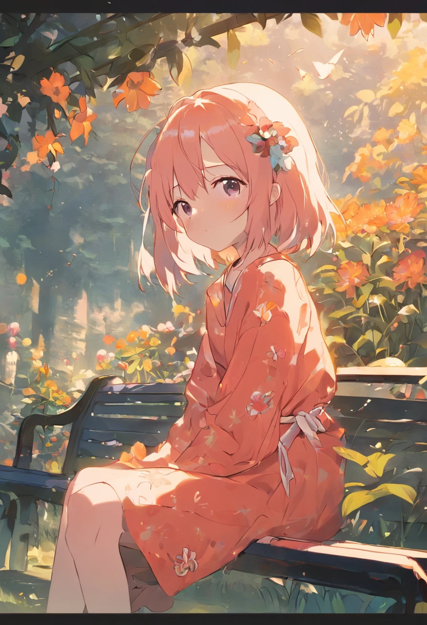 A girl sitting on a bench , beautiful eyes , blue eyes , pink hair , big  , pink bikini , big ass , huge tits , ultra detailed , cum on her pussy ,erotic face , wet pussy , nude , nipples are big ,sakura trees , garden ,beautiful mountains , snowy mountain , cinematic lighting , 8k quality , ultra realistic , super detailed , super sharp , cool-toned color grading, close-up shot, bokeh, wide-angle shot, cool-toned color grading, bokeh, ultra realistic lighting , sun rays , super detailed shadows ,face is very erotic and tsundere , have reflection of sun rays , super realistic hairs