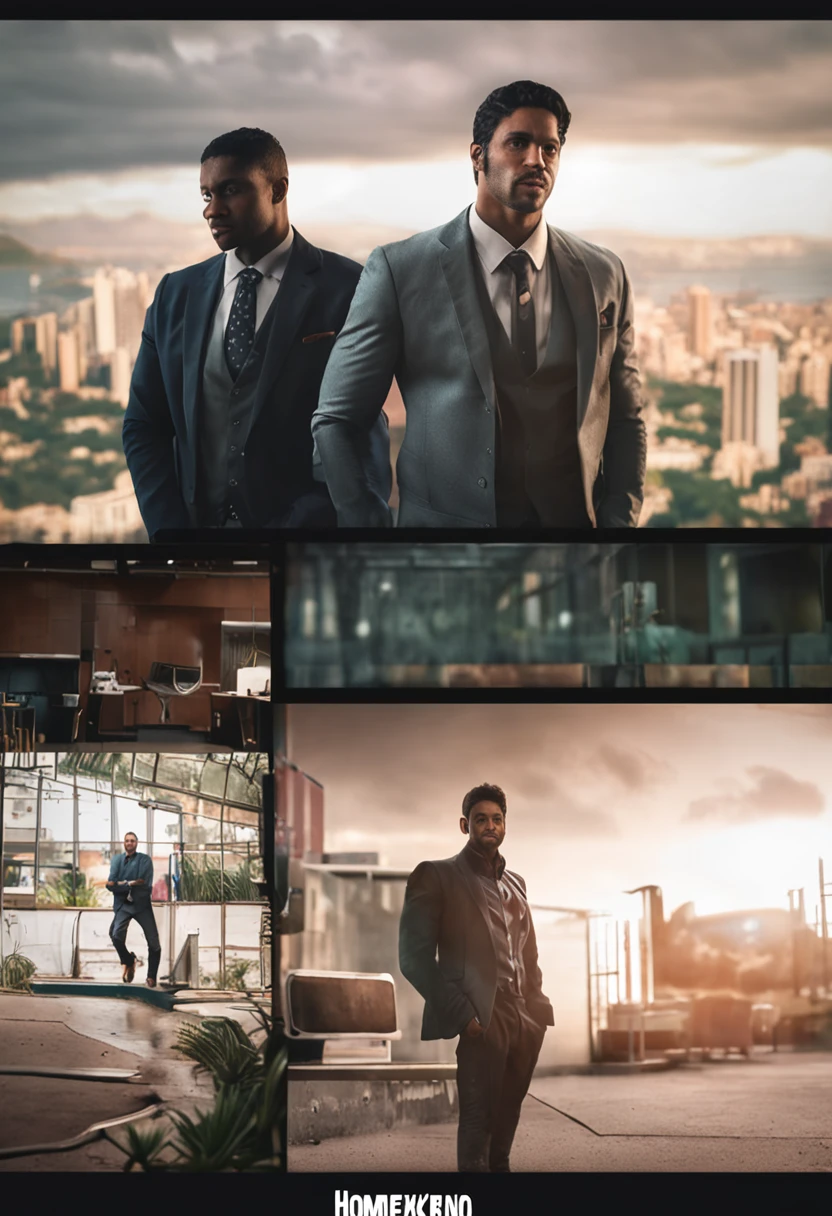 homem de 20 anos de idade e de terno preto, in law firm, hiperrealista, realismo, 4k, nitido, sorindo, smille, com foco