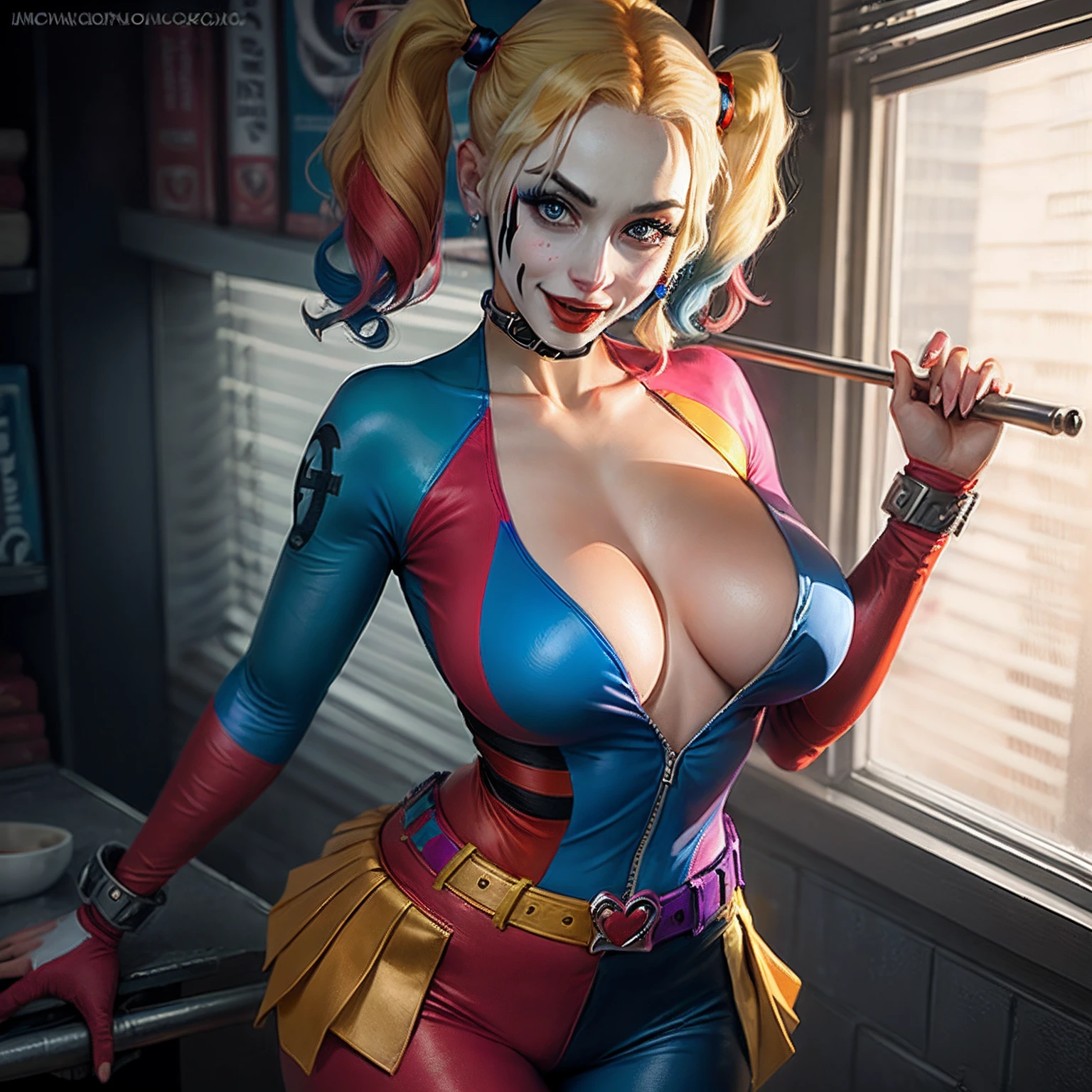 Harley Quinn with big breasts