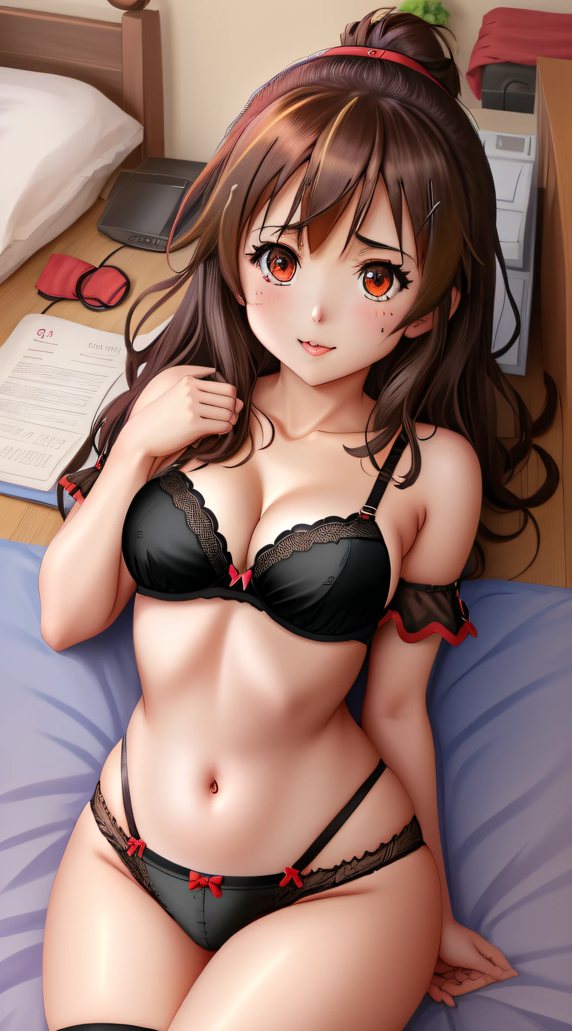 Konosuba Anime Megumin Wearing Panties and Bra