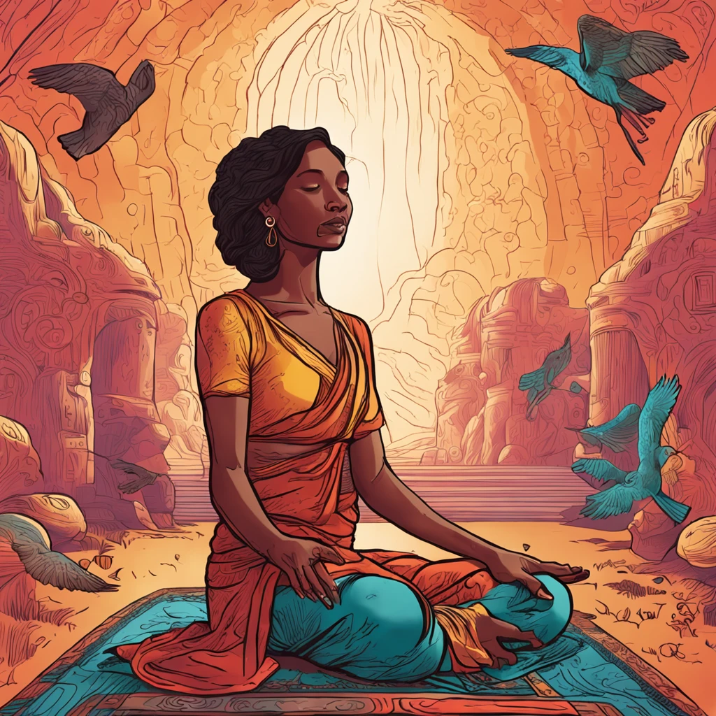 Woman and saints meditating with their hands, highes definition, capa youtube