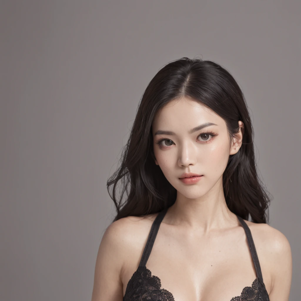 ((Day, Real Light, Best Quality, 8k, Masterpiece: 1.3)), Sharp focus :1.2 Perfect Body Shape: 1.4, Slender abs :1.2, Big Breast: 1.2) (Black Hair, Colossal: 1.8), Sexy Underwear, Ultra Detailed Face, Ultra detailed skin texture, Detailed Eyes --auto