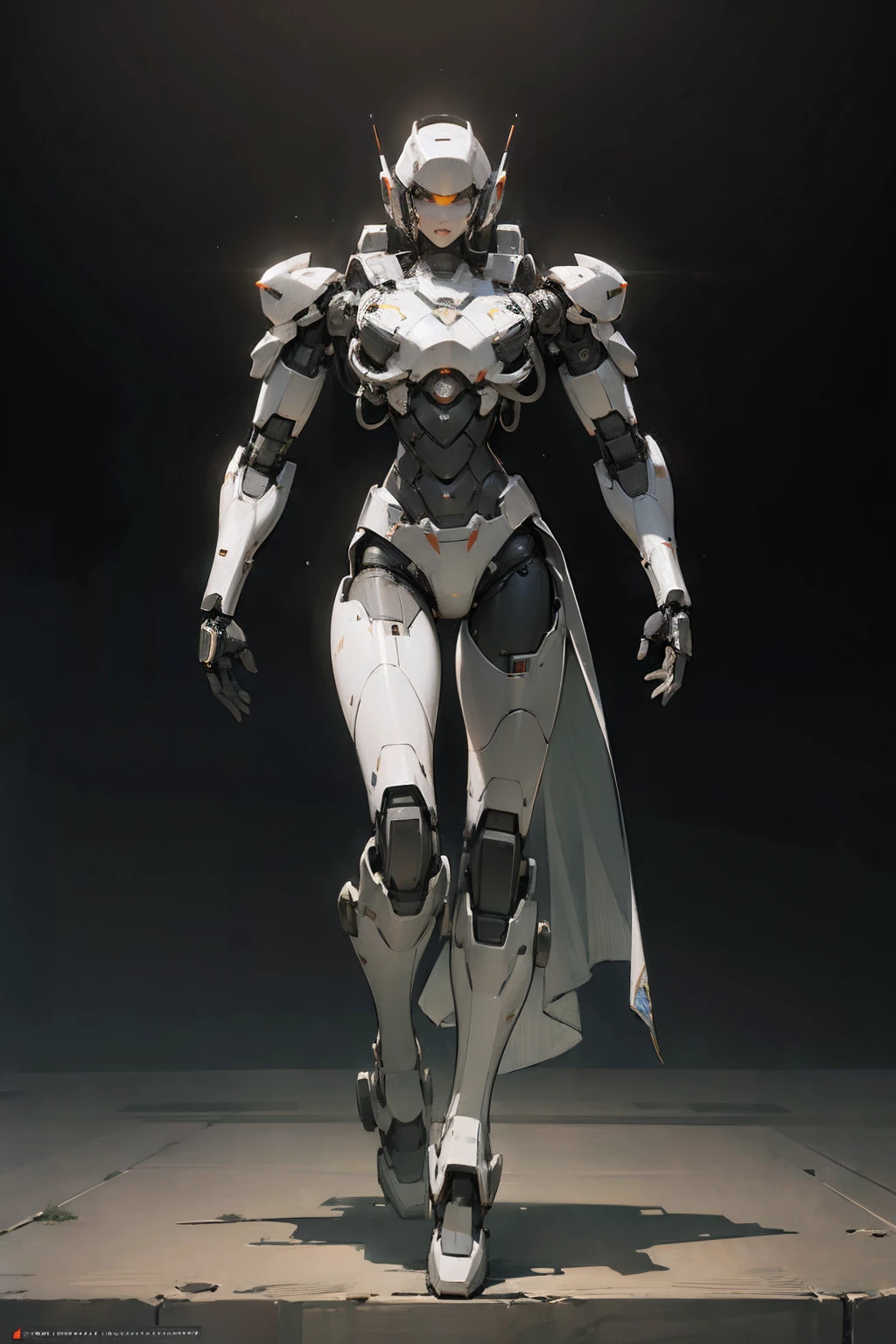 robot, full body, Illustration, cinematic light, high resolution, best quality, ultra detailed, masterpiece,