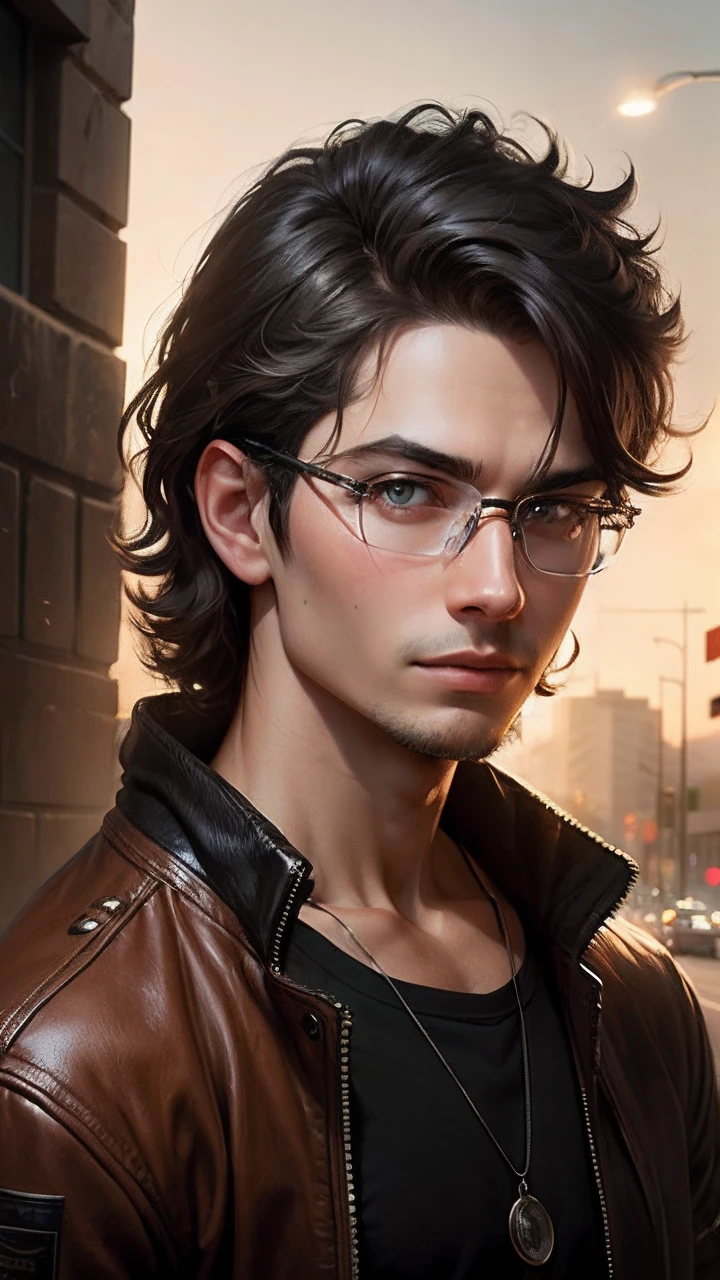 Wearing normal glasses