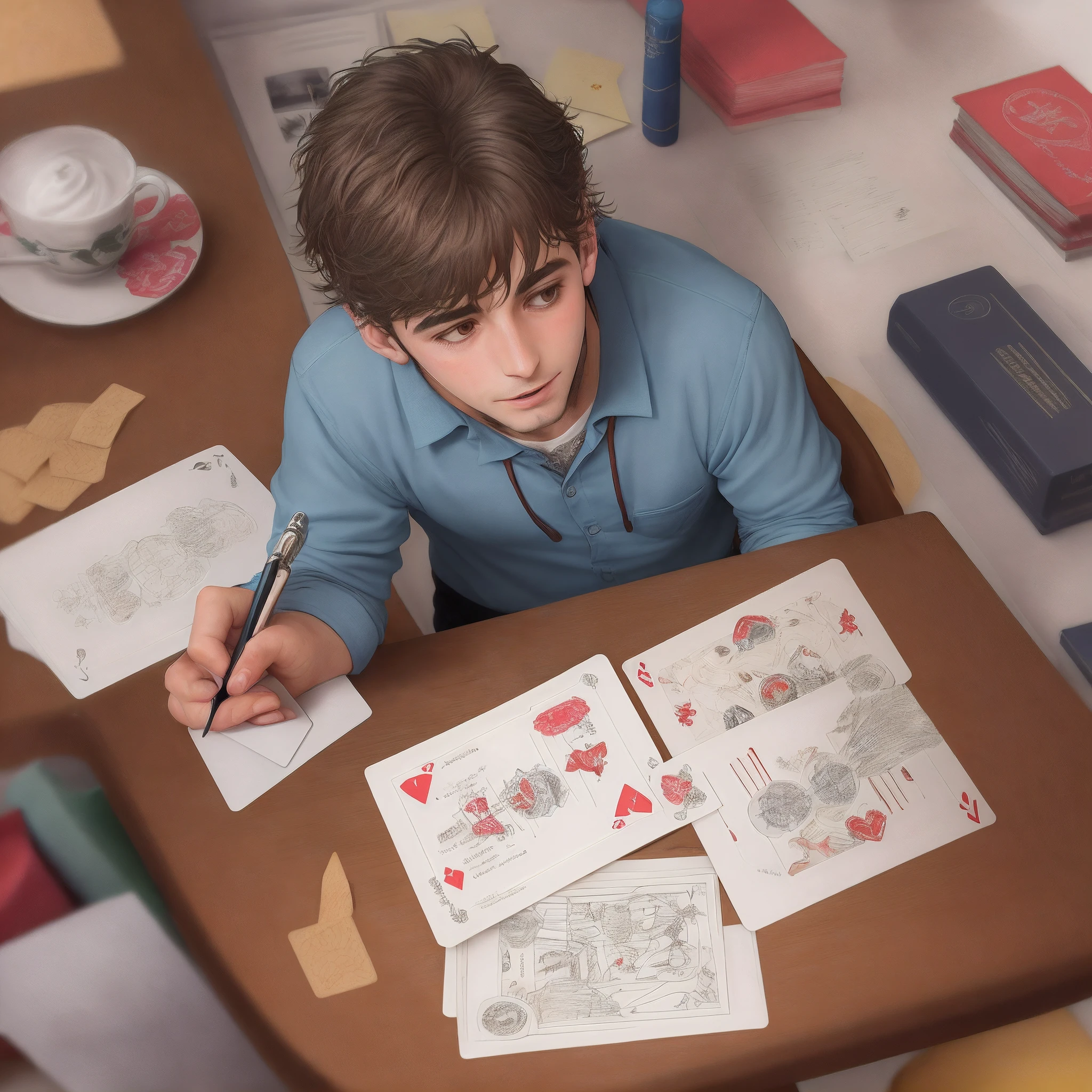 Carteiro entregando cartas