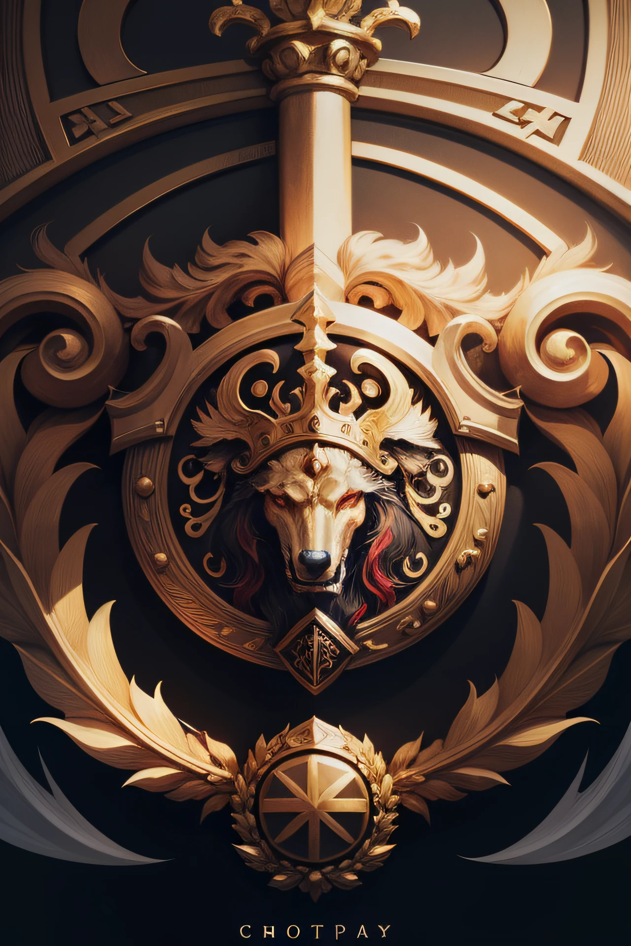 Coat of arms of the God Chaos in Greek mythology