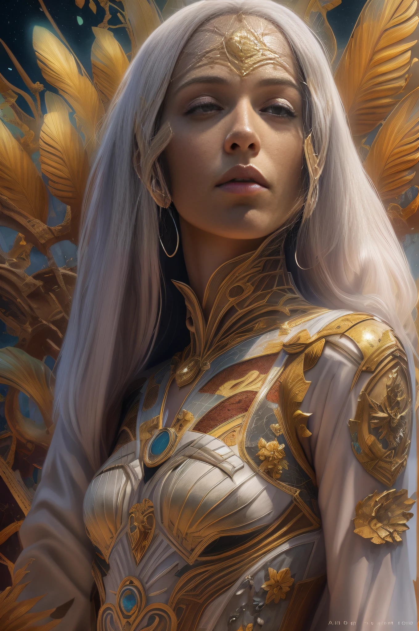 Hippie portrait PIC ,Dramatic Caravaggio lights , Perfect Clean Face God 2023 Beautiful underwater characters in lush jungle , Dressed in gorgeous pale gold champagne, the Cian metal address mixes Philippe Tracy and Pogiati,Type of textile, With pearls and flowers in the Atlantic , ultra detailed artistic photography, Sci-fi, techwear outfits, Looking directly at, Depth of field, elegant, Highly detailed, Digital painting, art stations, concept-art, smooth, Sharp focus, illustration, The Art of Gr, midnight aura, Night sky, Dreamy, The light from the back window is backlighted, Glamour, glimmer, Shadows, hyper HD, 12K, Unreal Engine 5, super sharp focus, art by alberto seveso, Art germ, loish, sfv, masterpiece of intricate artwork, Ominous, matte painting film poster, Golden ratio, trending on CGSociety, Intricate, Epic, trending on artstationh, By Artgerm, h. r. Giger and Beksinski, Highly detailed, vibrant, production cinematic character render, Super high quality Modleg Rutkovsk 3D flower