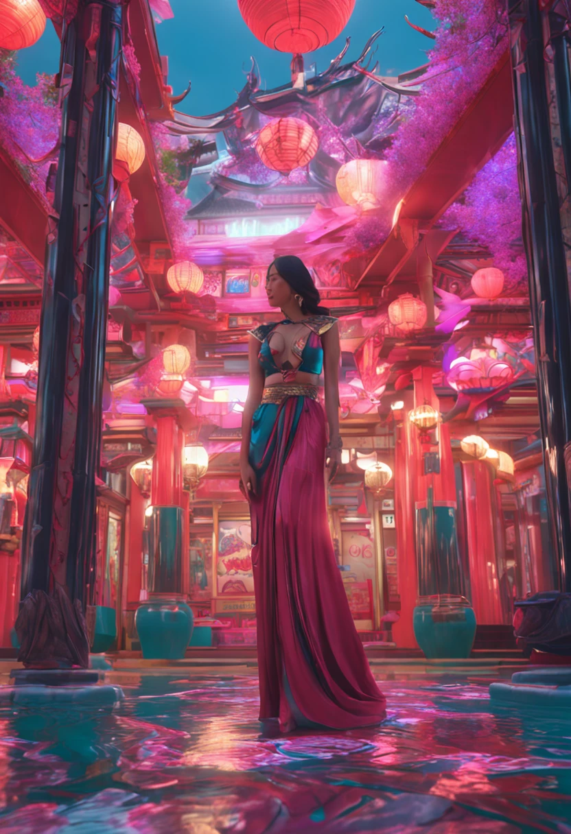 mulher japonesa, sexy art 3d beauty
