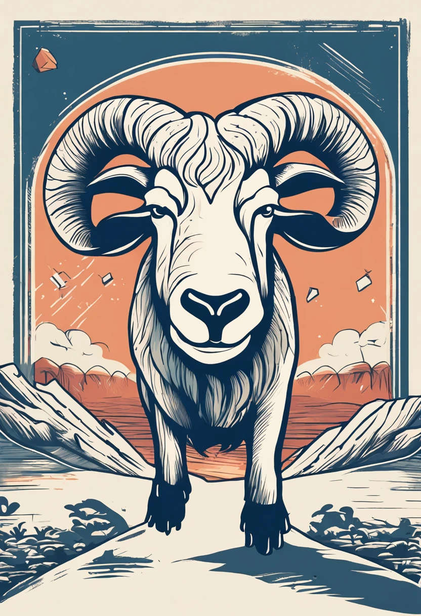 Minimalist logo illustrationVector art type of a sheep, Frontal, Magic, Crisp design, liso, monochrome white color , respingo de magia negra, design de camisetas, no estilo do Studio Ghibli, cores tetradicas pastel, Arte vetorial 3D, fofo, arte de fantasia, efeito aquarela, Bokeh, Adobe Illustrator, hand-drawn, pintura digital, baixo-poli, soft lighting, scenic view, isometric style, retro aesthetics, focado no personagem, 4k resolution, Photorealistic rendering, usando o Cinema 4D, de frente, Logo, valorant, Motor irreal , elegante, illustration, Chamas brancas , fogo azul, pixelizado, oil paint