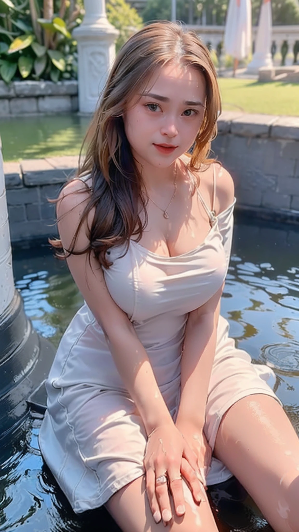 (Best Quality), ((Masterpiece), (Details: 1.4), 3D, HDR (High Dynamic Range), Ray Tracing, NVIDIA RTX, Super Resolution, Unreal 5, Subsurface Scattering, PBR Textures, Post Processing, Anisotropic Filtering, Depth of Field, Maximum Acutance and Acutance, Multilayer Textures, Albedo and Highlight Maps, Surface Shading, Accurate Simulation of Light-Material Interactions, Perfect Proportions, Octane Rendering, Bicolor Light, Large Aperture, Low ISO, White Balance, Rule of Thirds, 8K RAW, Pink puffiness, NSFW, ((1 girl )), (crowd watching), hands touching breasts, kneeling, posture, exposed, seductive, sexy, poor, , movie, tears, teardrops, (torn clothes: 1.9), (transparent wet clothes: 1.8), (perspective part: 1.8), charming leg temptation, bathing, bare shoulders, real rain, wet hair,.. Wet transparent pajamas, wet torn panties, breasts coming out, sweaty skin, blushing, (cum in face:1.4), (cum in tits:1.8), (in the bathhouse), (he's wet)
